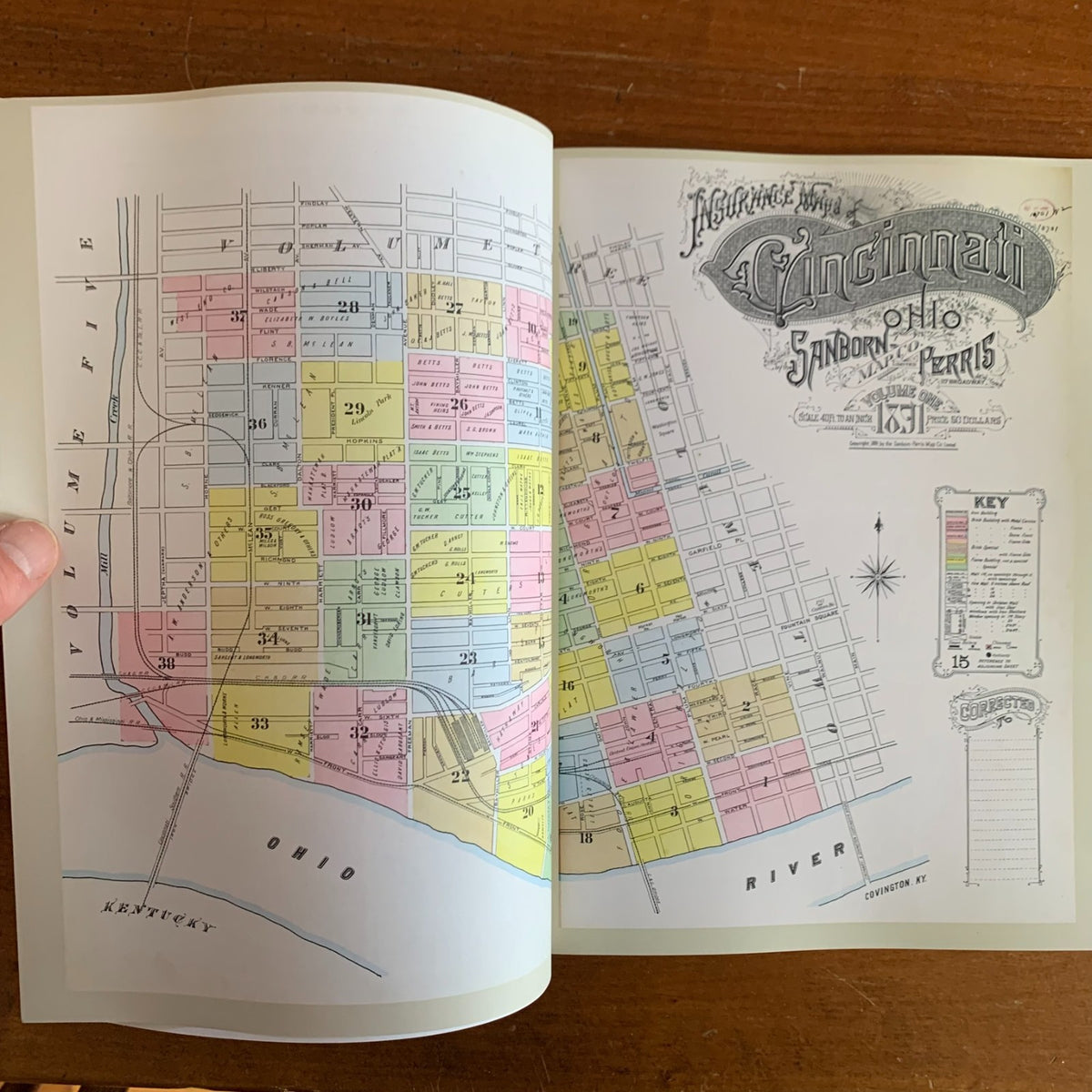 1891 Cincinnati, Ohio Sanborn Fire Insurance Maps, Volume 1