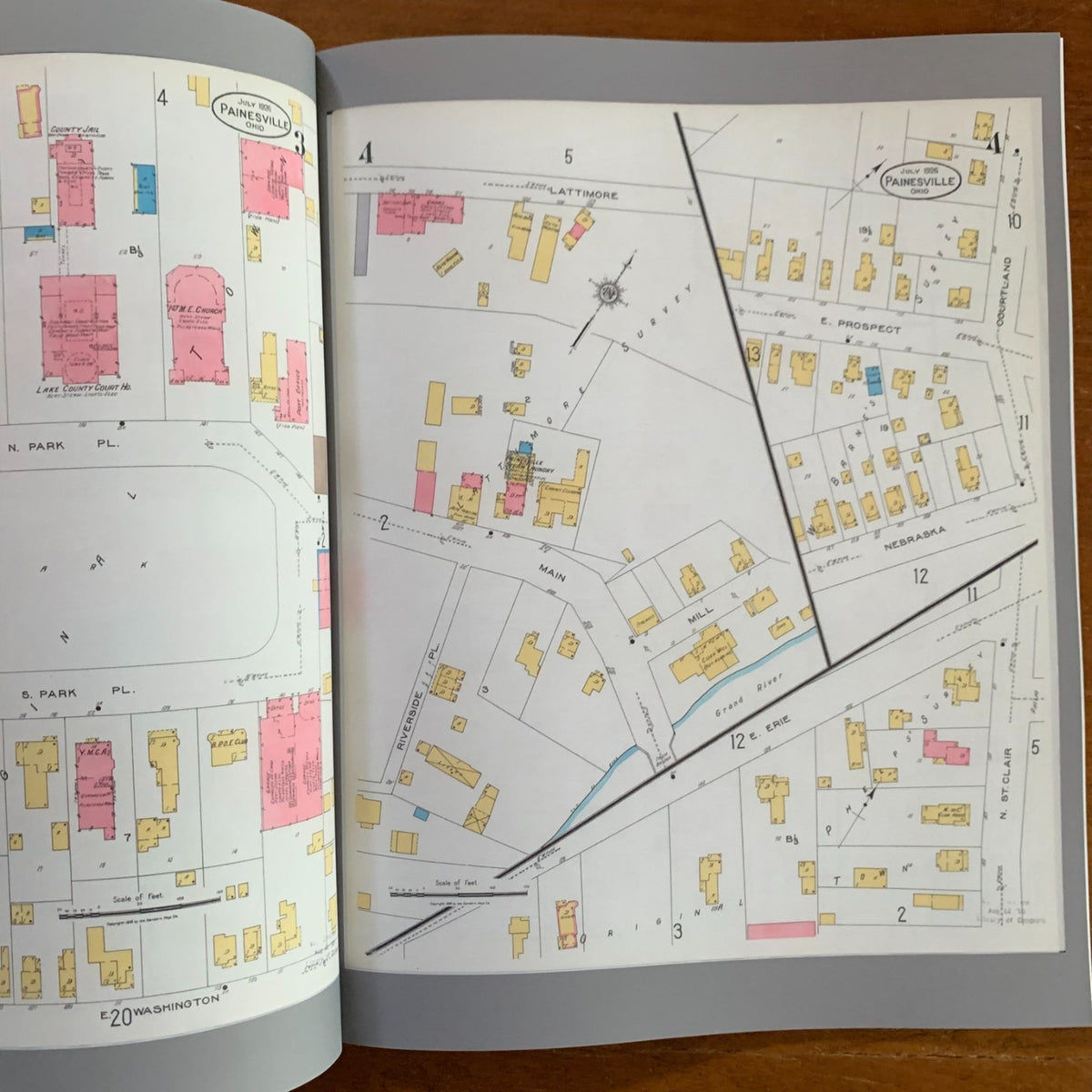 1926 Sanborn Fire Insurance Maps and Atlas of Painesville, Ohio
