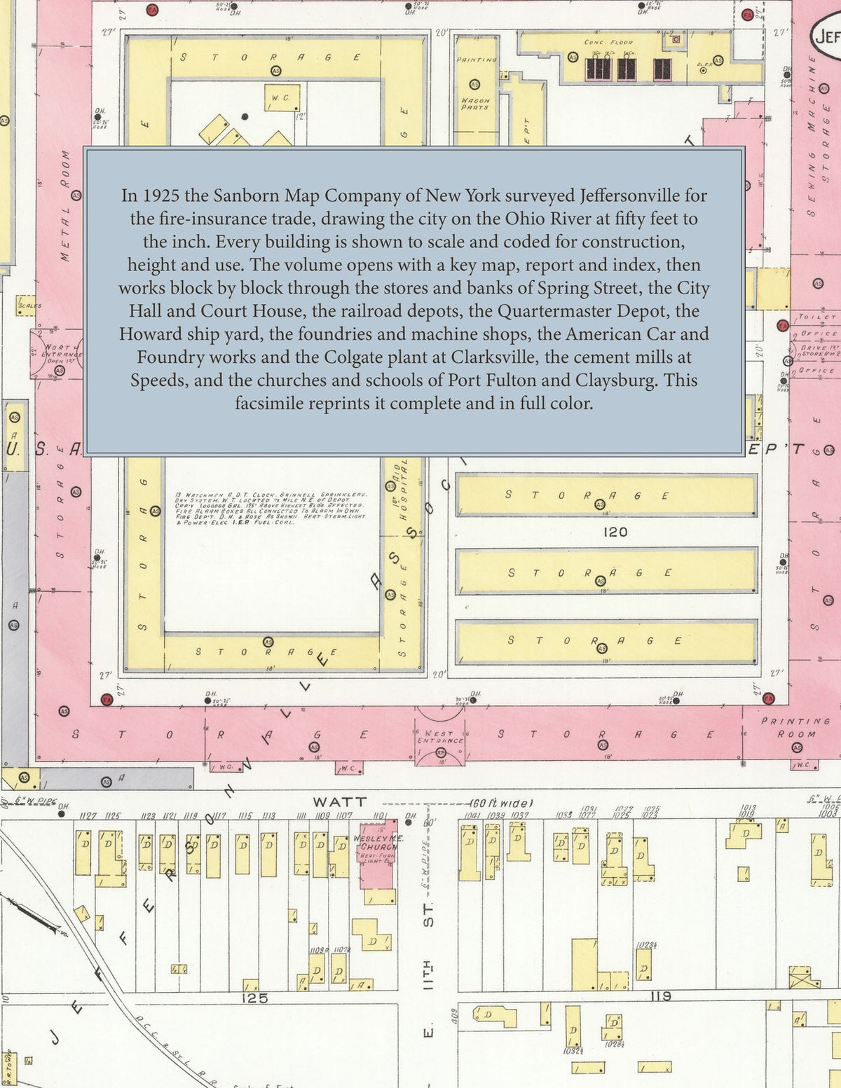 1925 Fire Insurance Maps and Atlas of Jeffersonville, Indiana