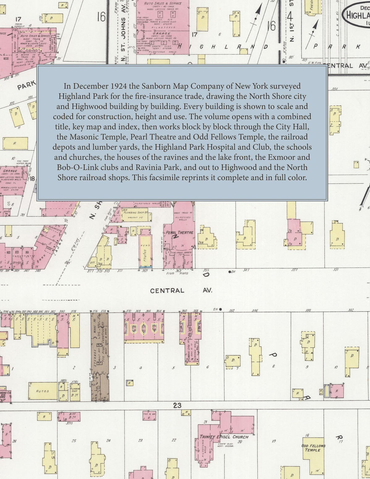 1924 Fire Insurance Maps and Atlas of Highland Park and Highwood, Illinois