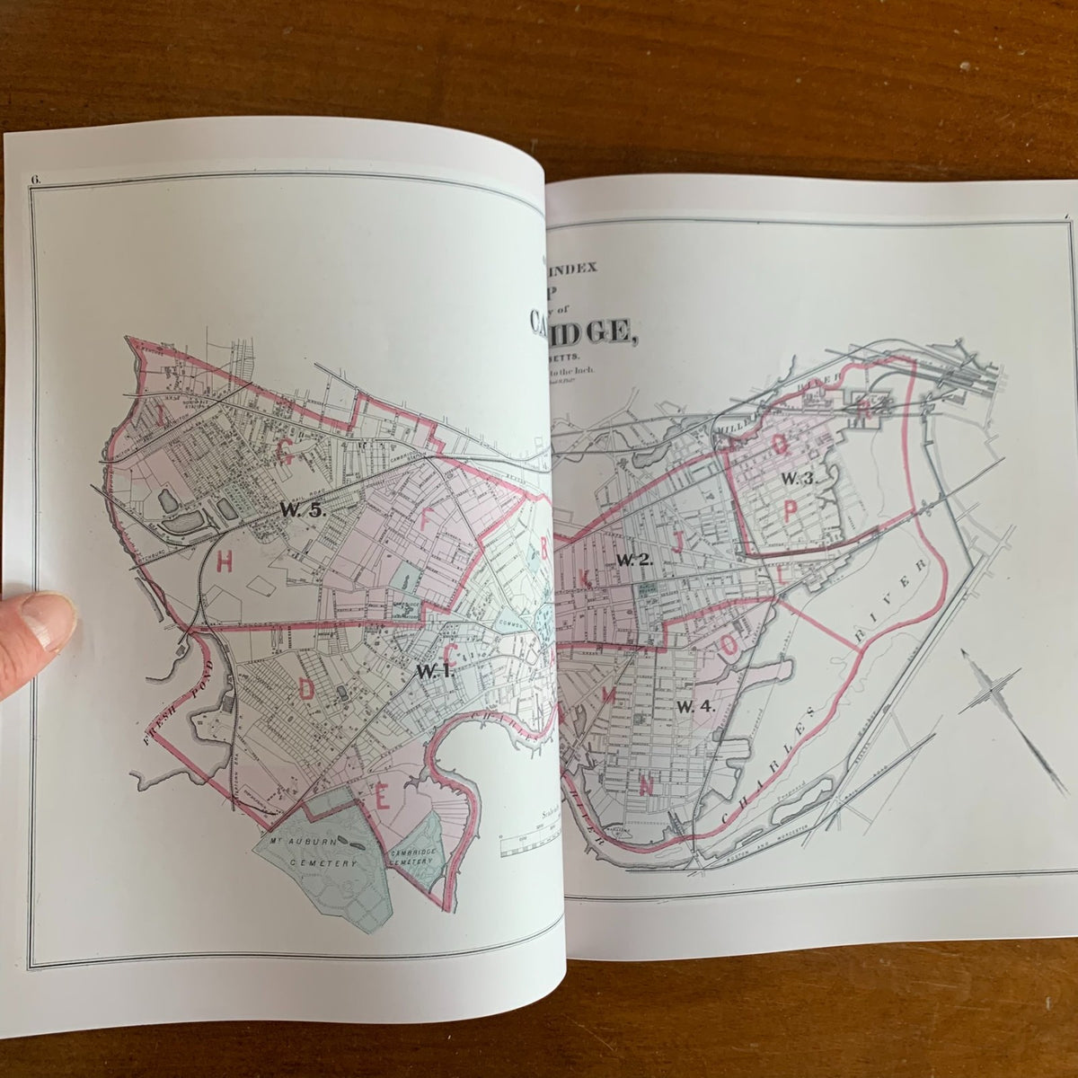 1873 Atlas of the City of Cambridge, Massachusetts (Harvard)