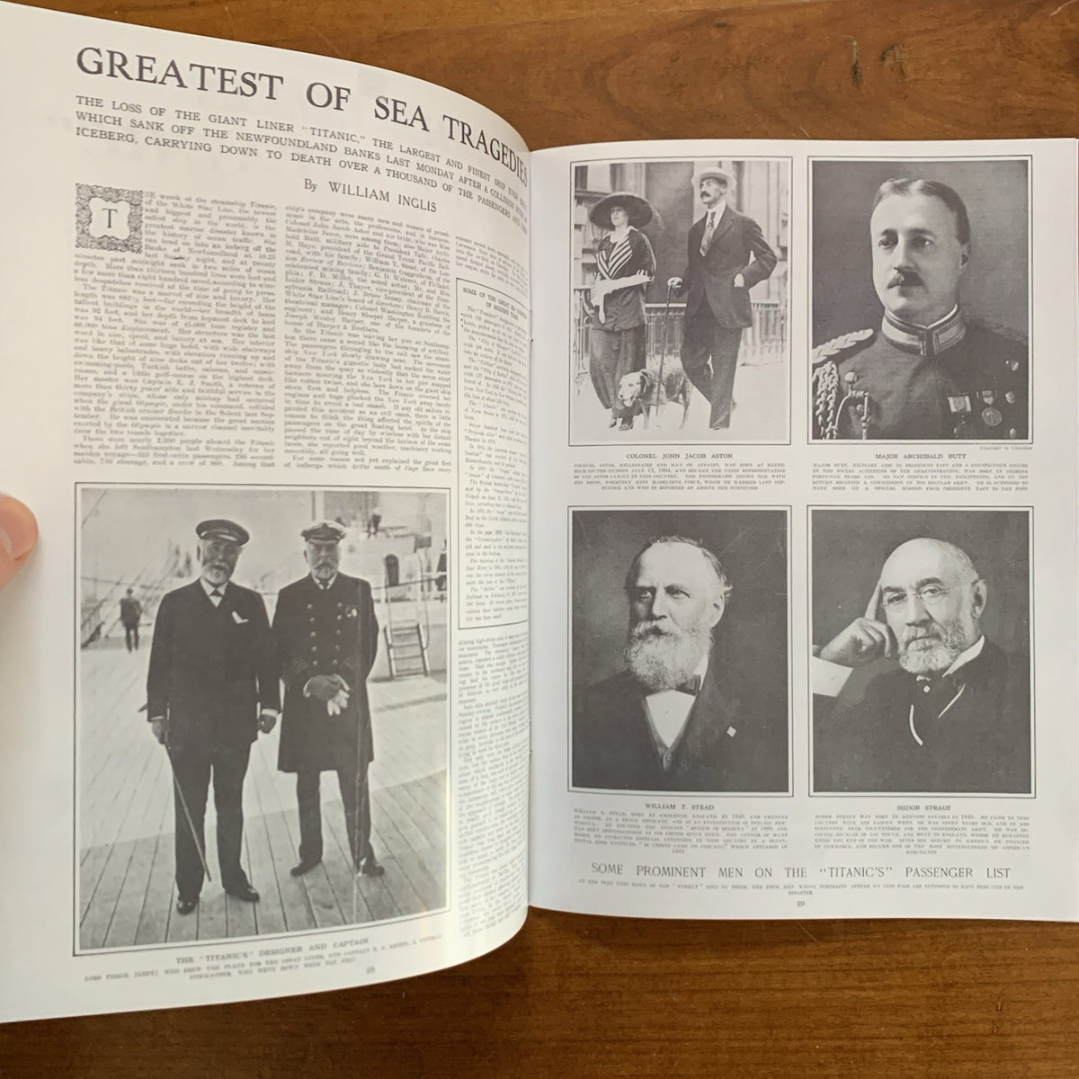 Titanic Sinking Double Issue: Harper’s Weekly 1912