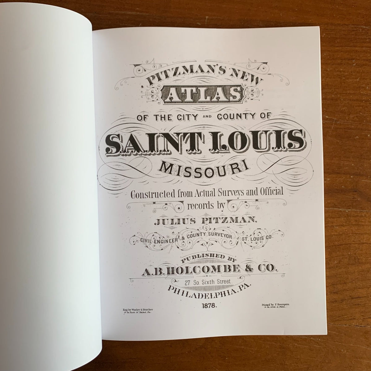 1878 Pitzman's Atlas of St. Louis City and County, Missouri