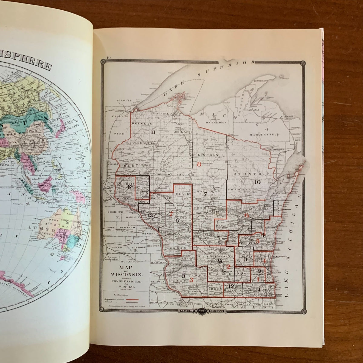 1878 Historical Atlas of Wisconsin