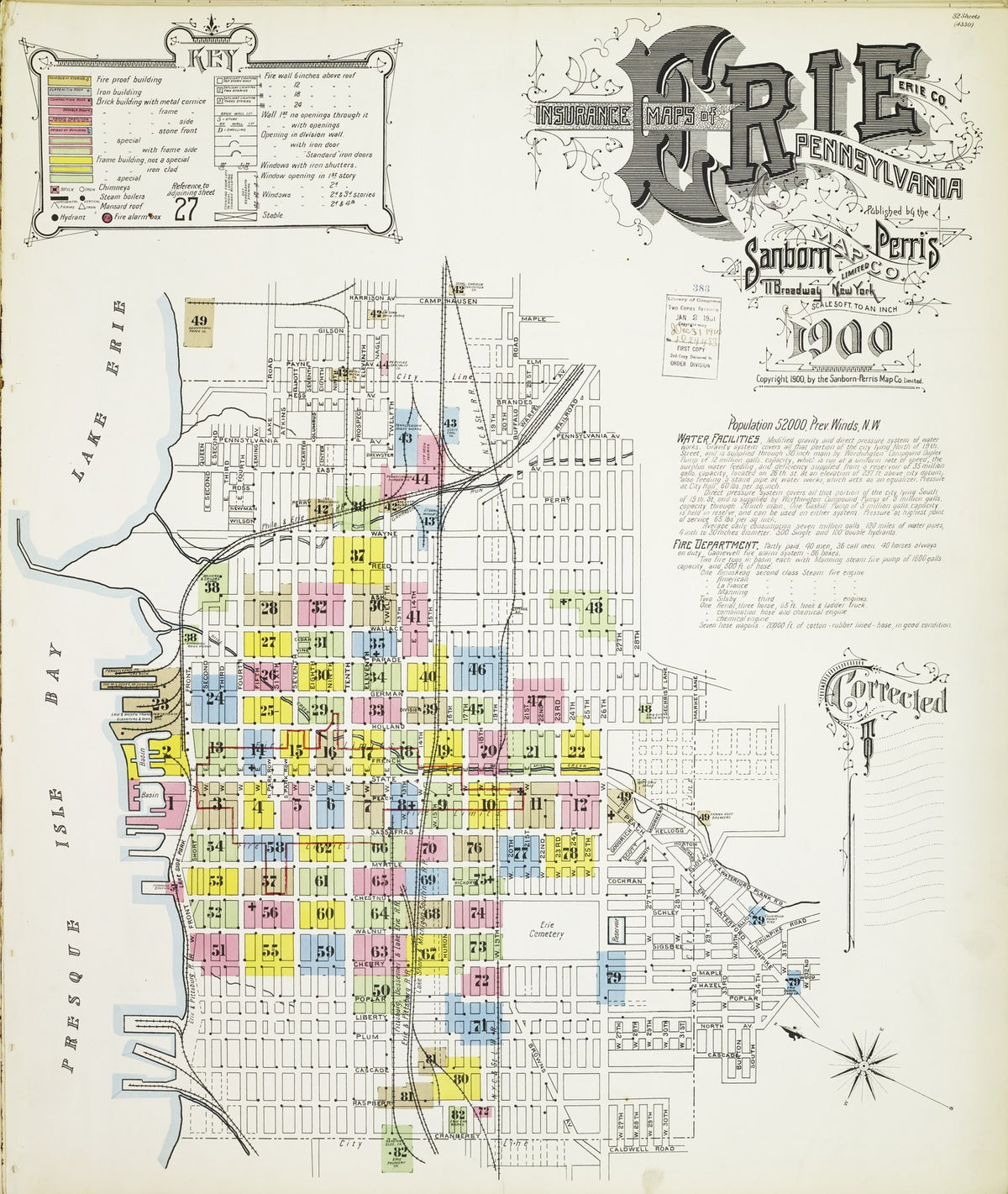 1900 Fire Insurance Maps and Atlas of Erie, Pennsylvania