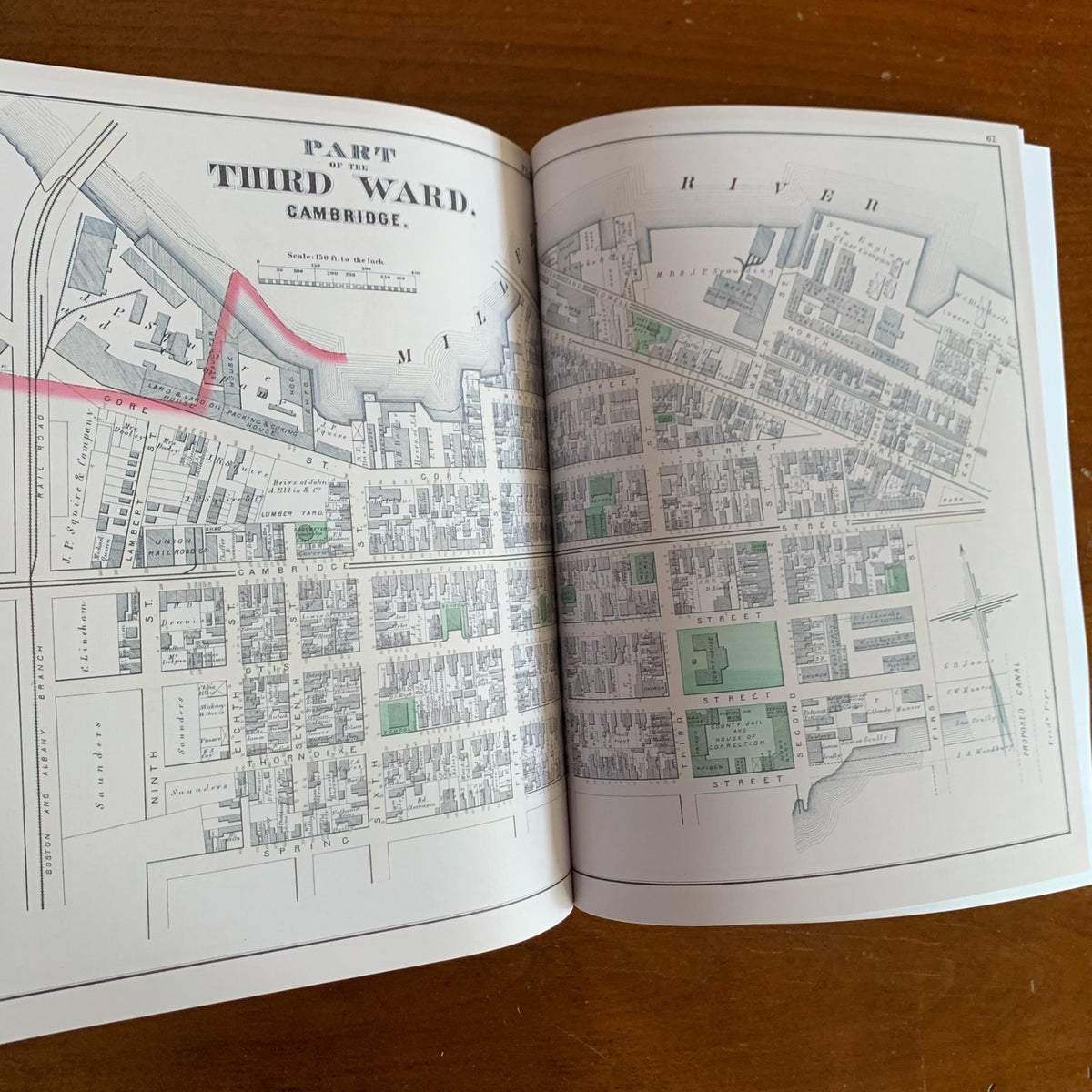 1873 Atlas of the City of Cambridge, Massachusetts (Harvard)