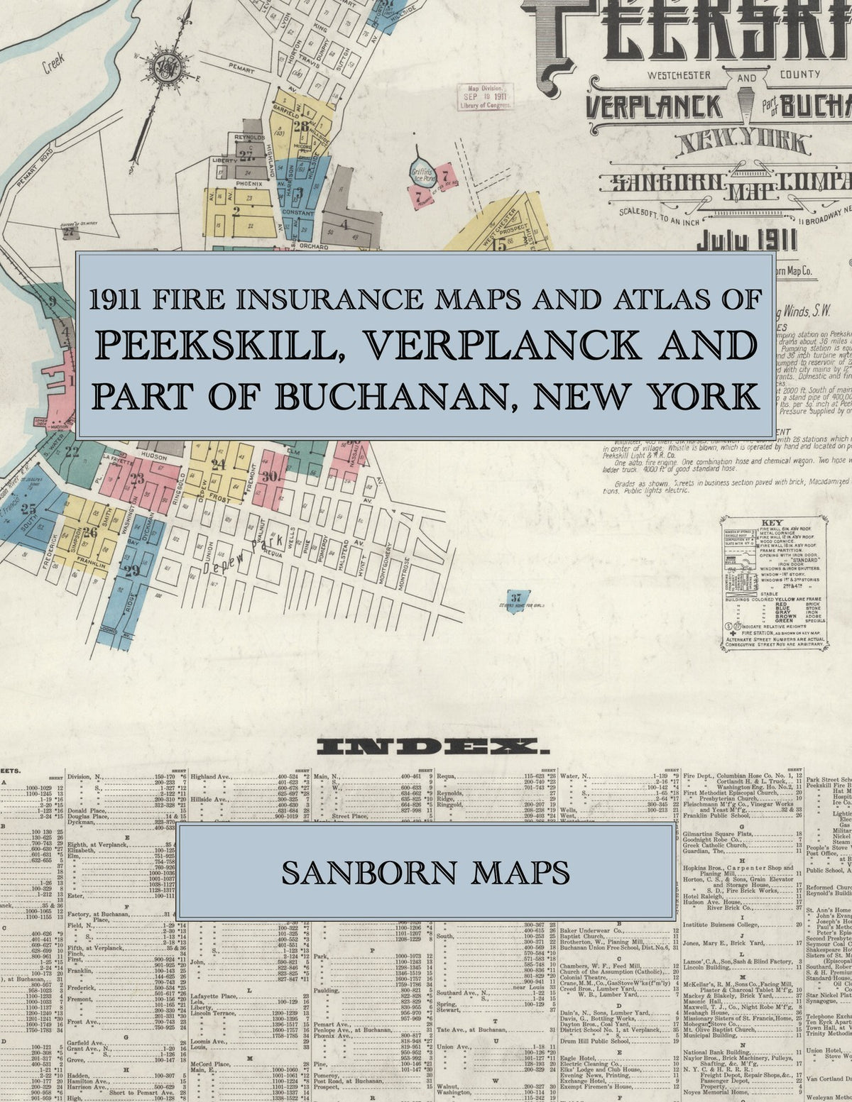 1911 Fire Insurance Maps and Atlas of Peekskill, Verplanck & Buchanan, New York