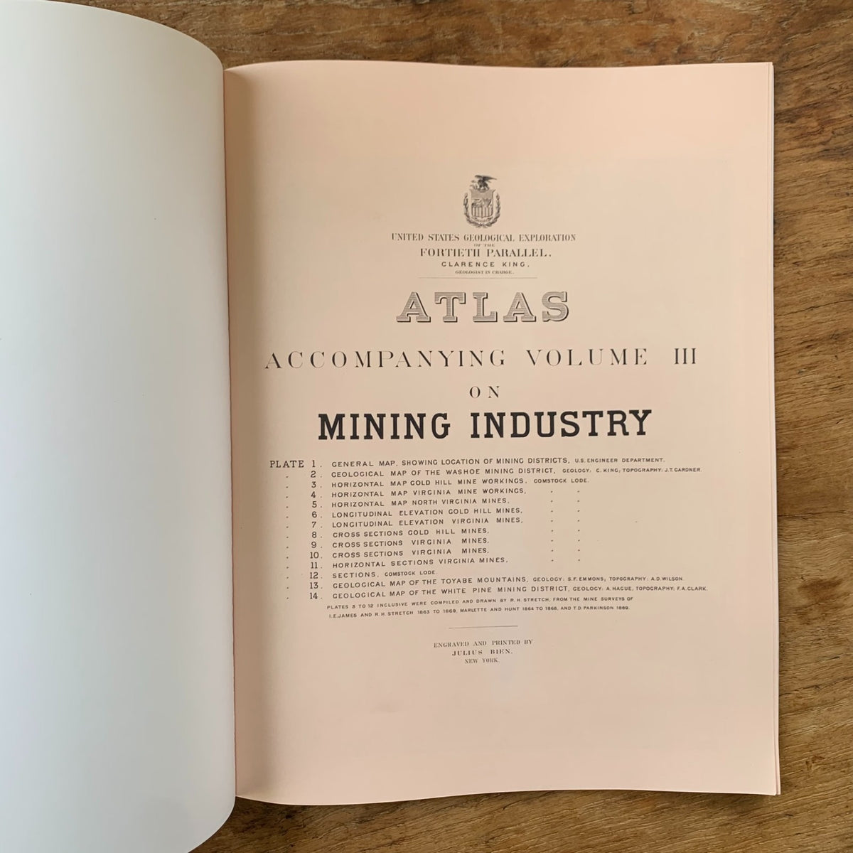 1870 Atlas on Mining Industry: The Comstock Lode