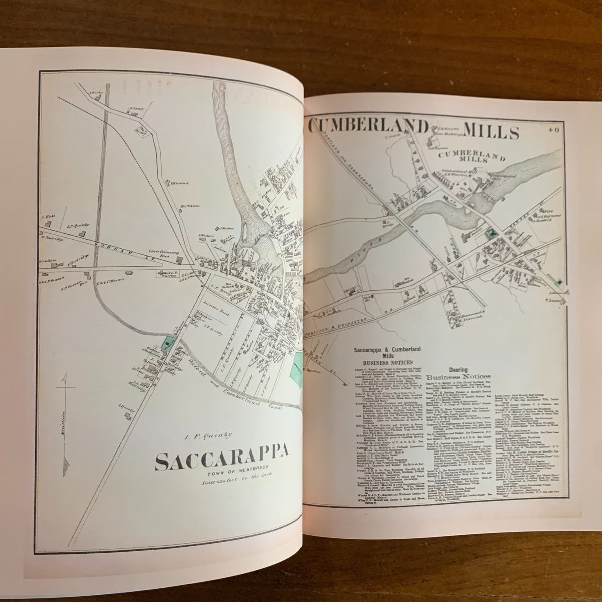 1871 Atlas of Cumberland County, Maine