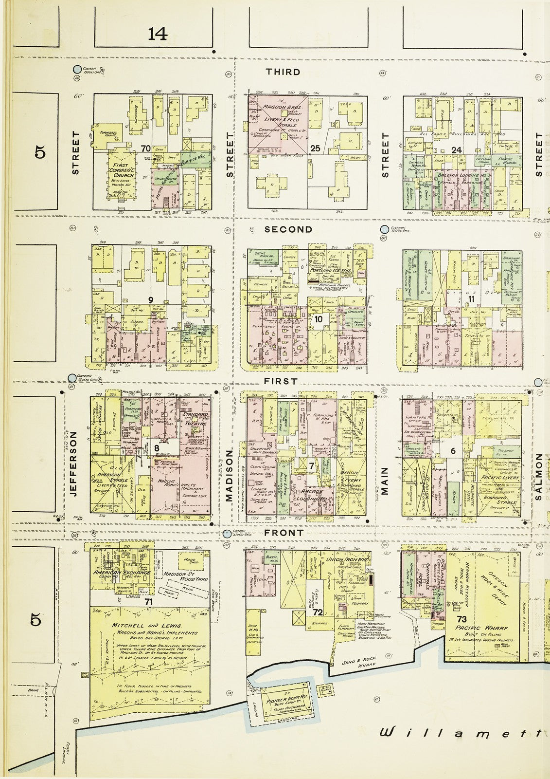 1889 Fire Insurance Maps and Atlas of Portland, Oregon, Volume 1
