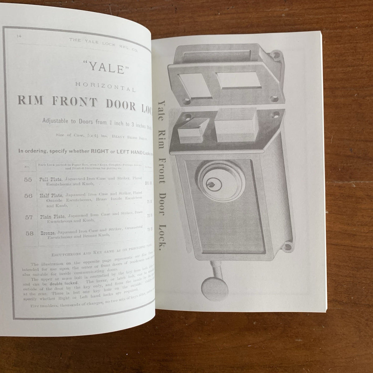 1880 Yale Lock Mfg. Company Catalog No. 7