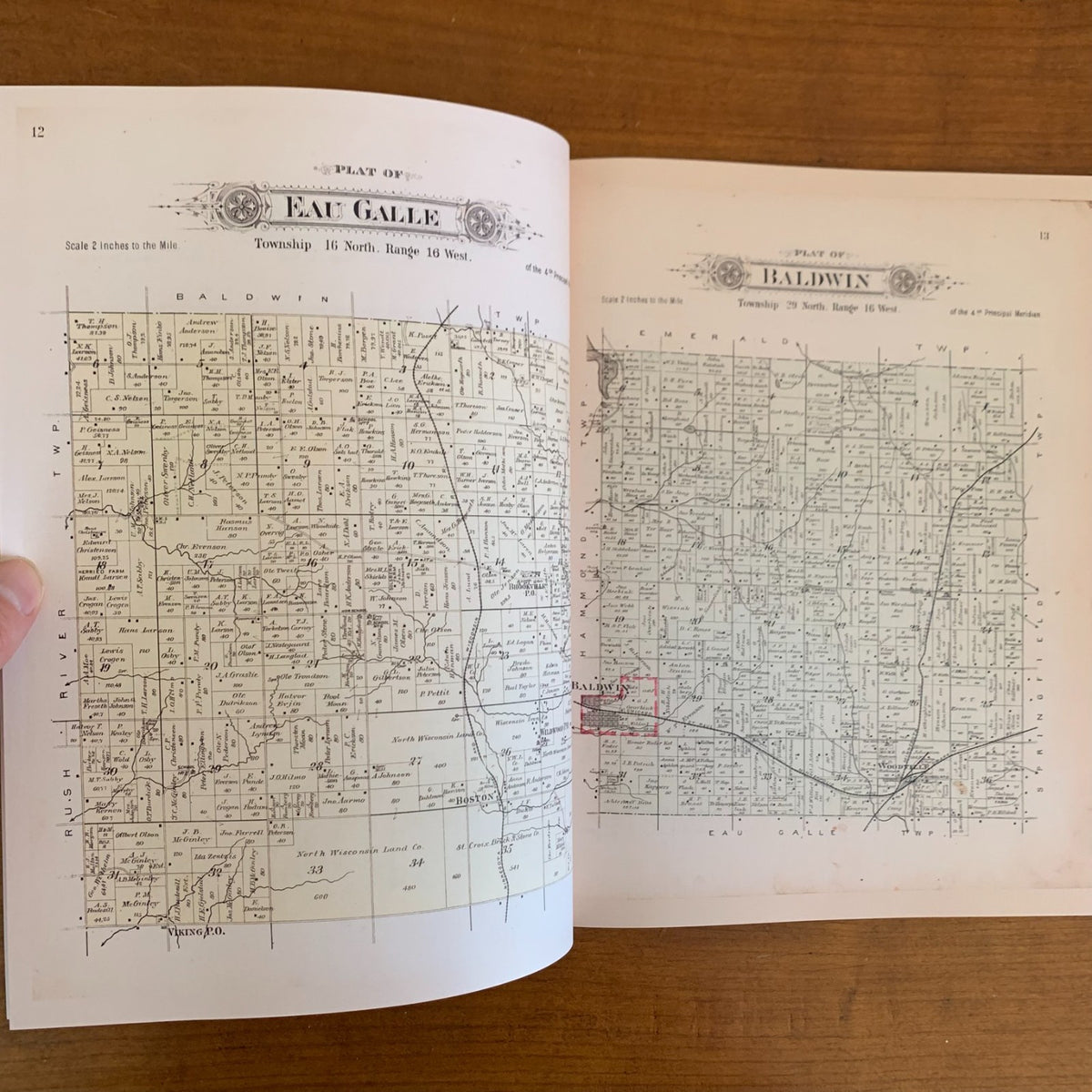 1897 Plat Book and Atlas of Saint Croix County, Wisconsin