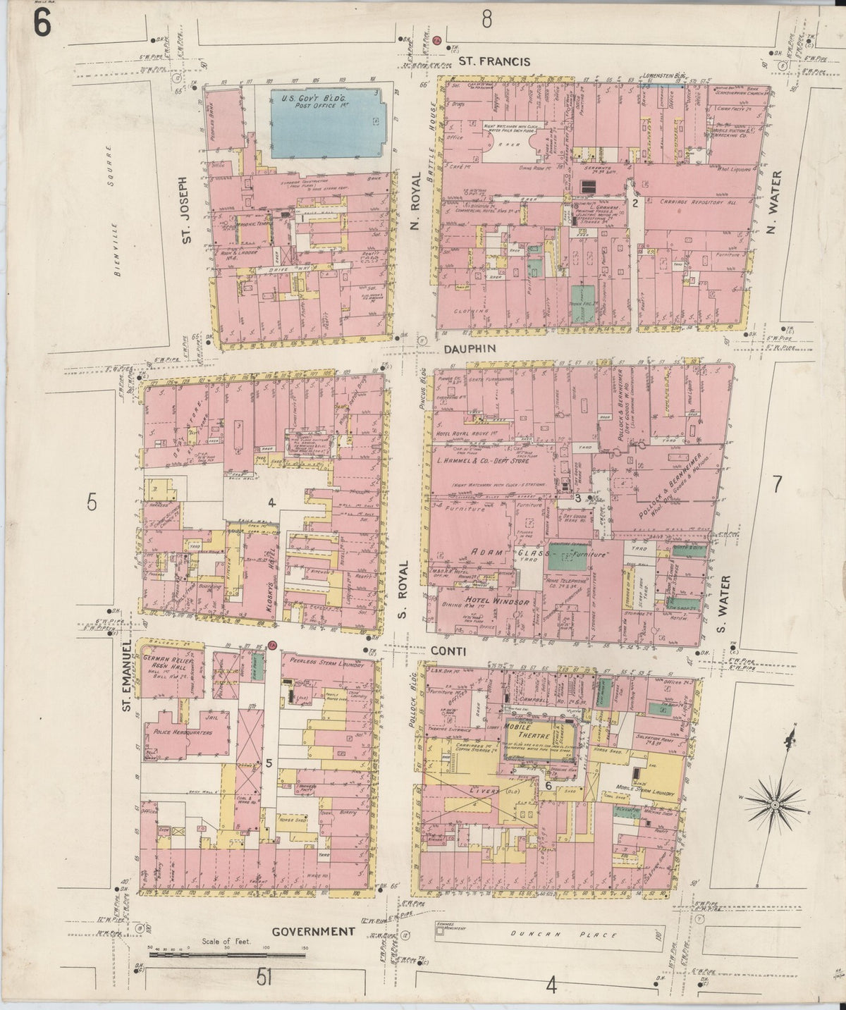 1904 Fire Insurance Maps and Atlas of Mobile, Alabama