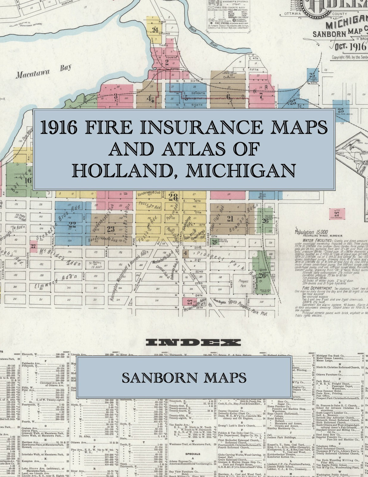 1916 Fire Insurance Maps and Atlas of Holland, Michigan