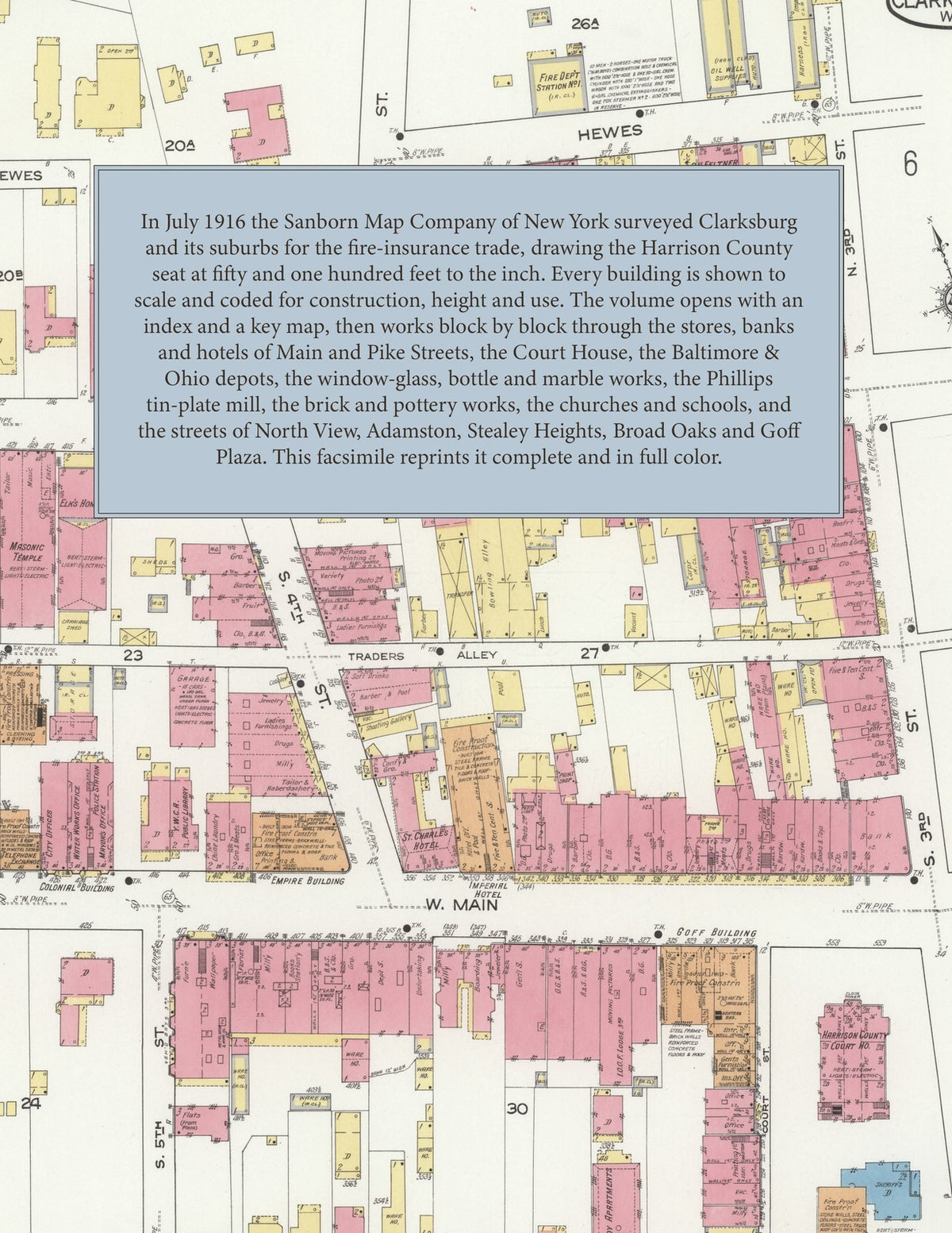 1916 Fire Insurance Maps and Atlas of Clarksburg, West Virginia