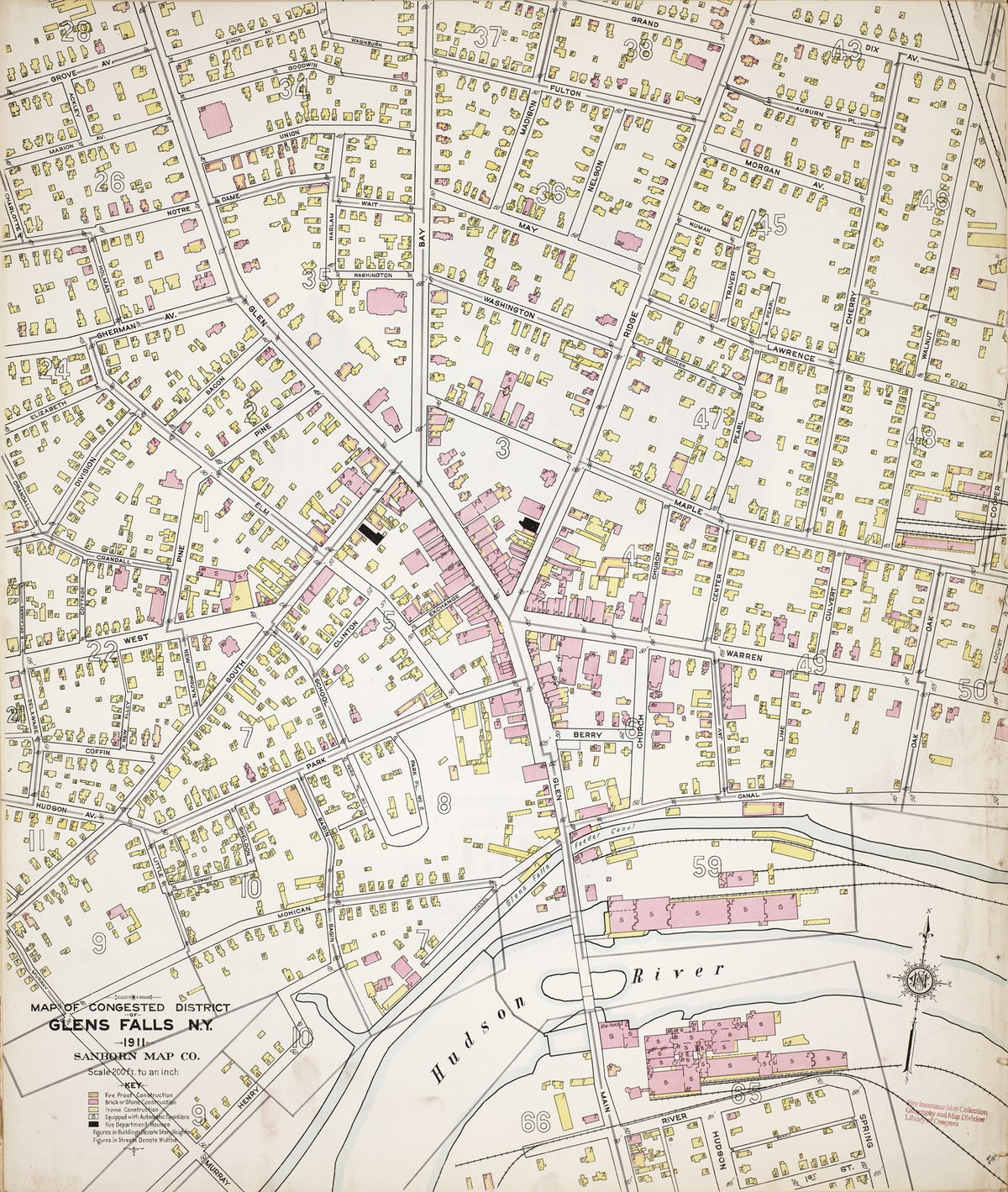 1911 Fire Insurance Maps and Atlas of Glens Falls, New York