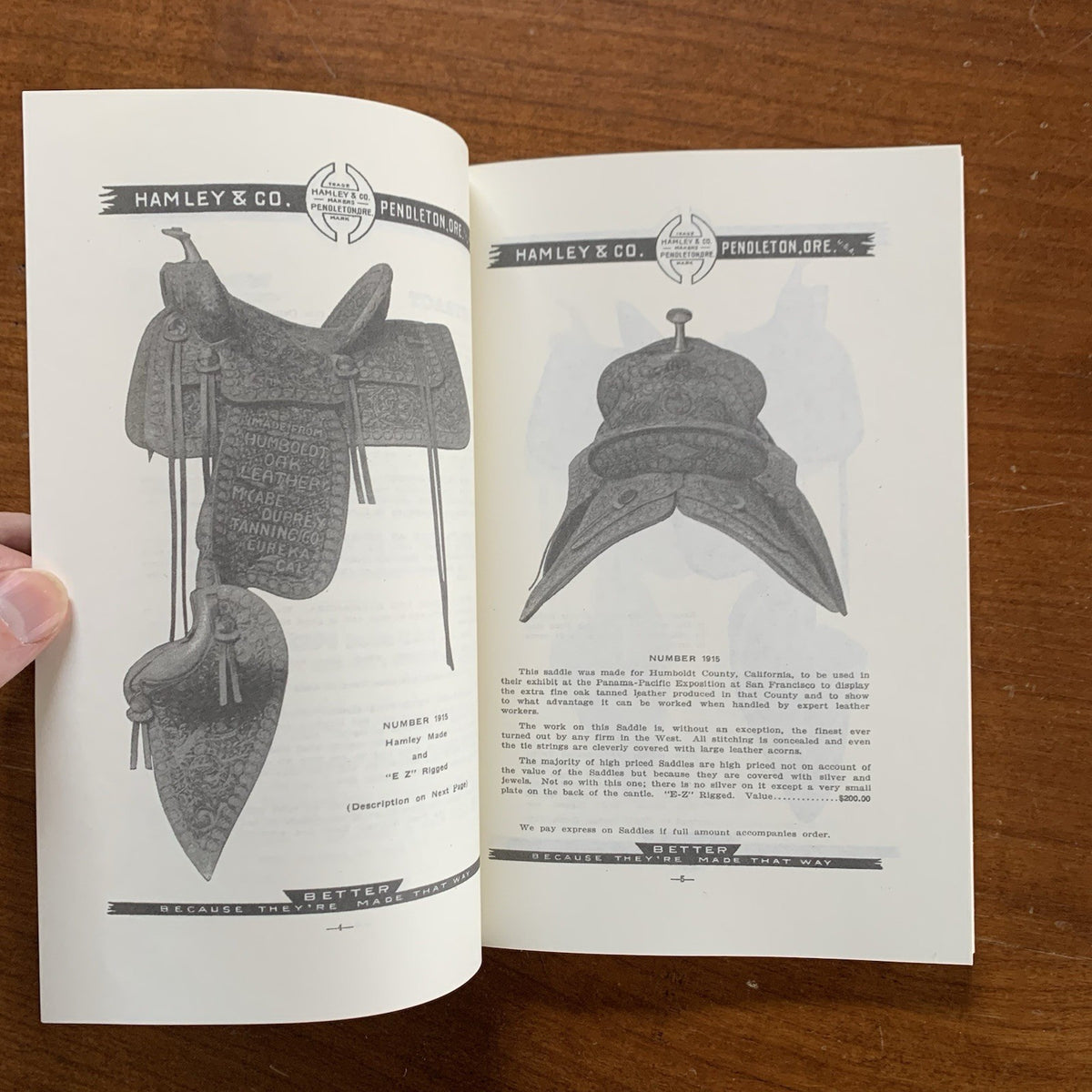1915 Hamley Saddles Catalog No. 10