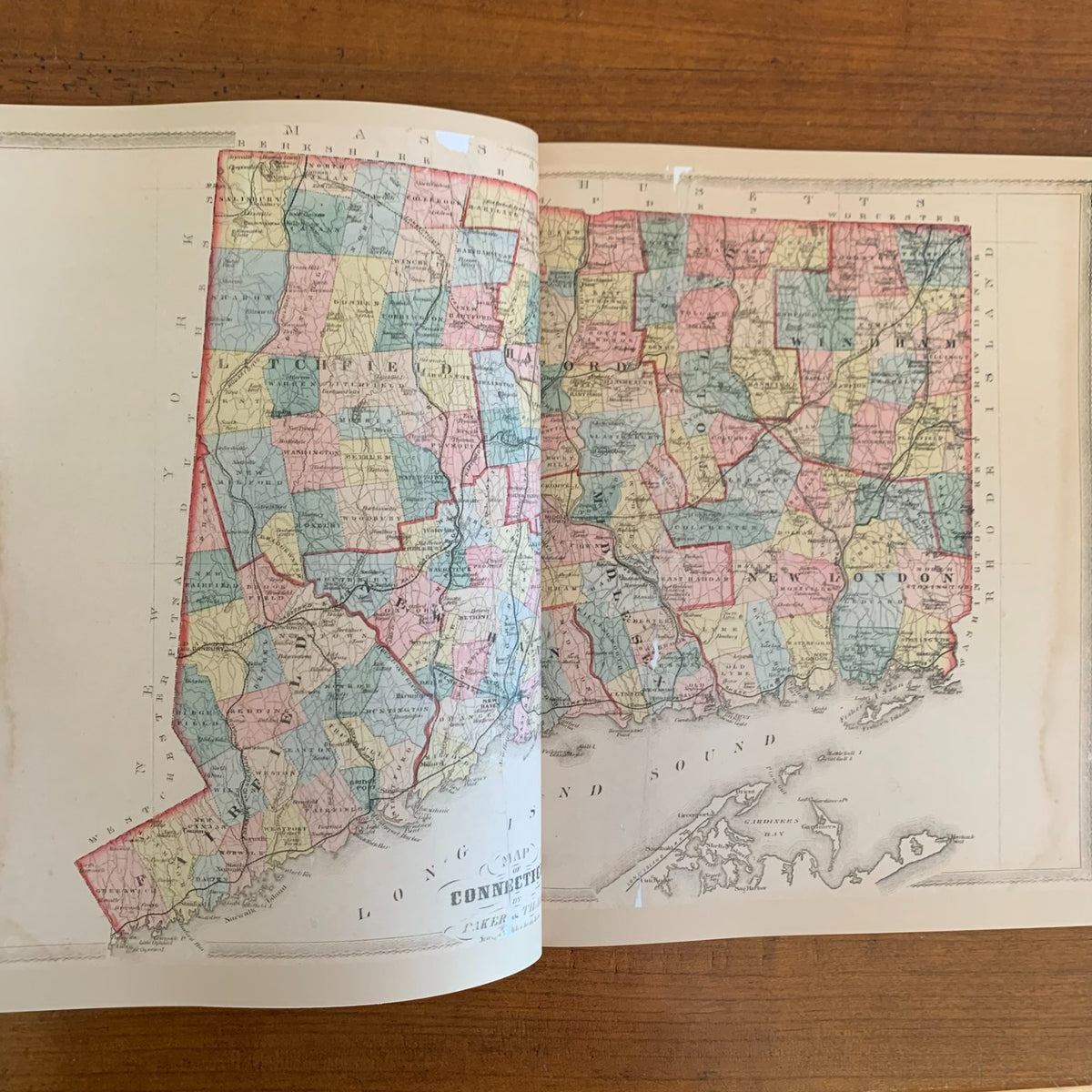 1869 Atlas of Hartford and Tolland Counties, Connecticut