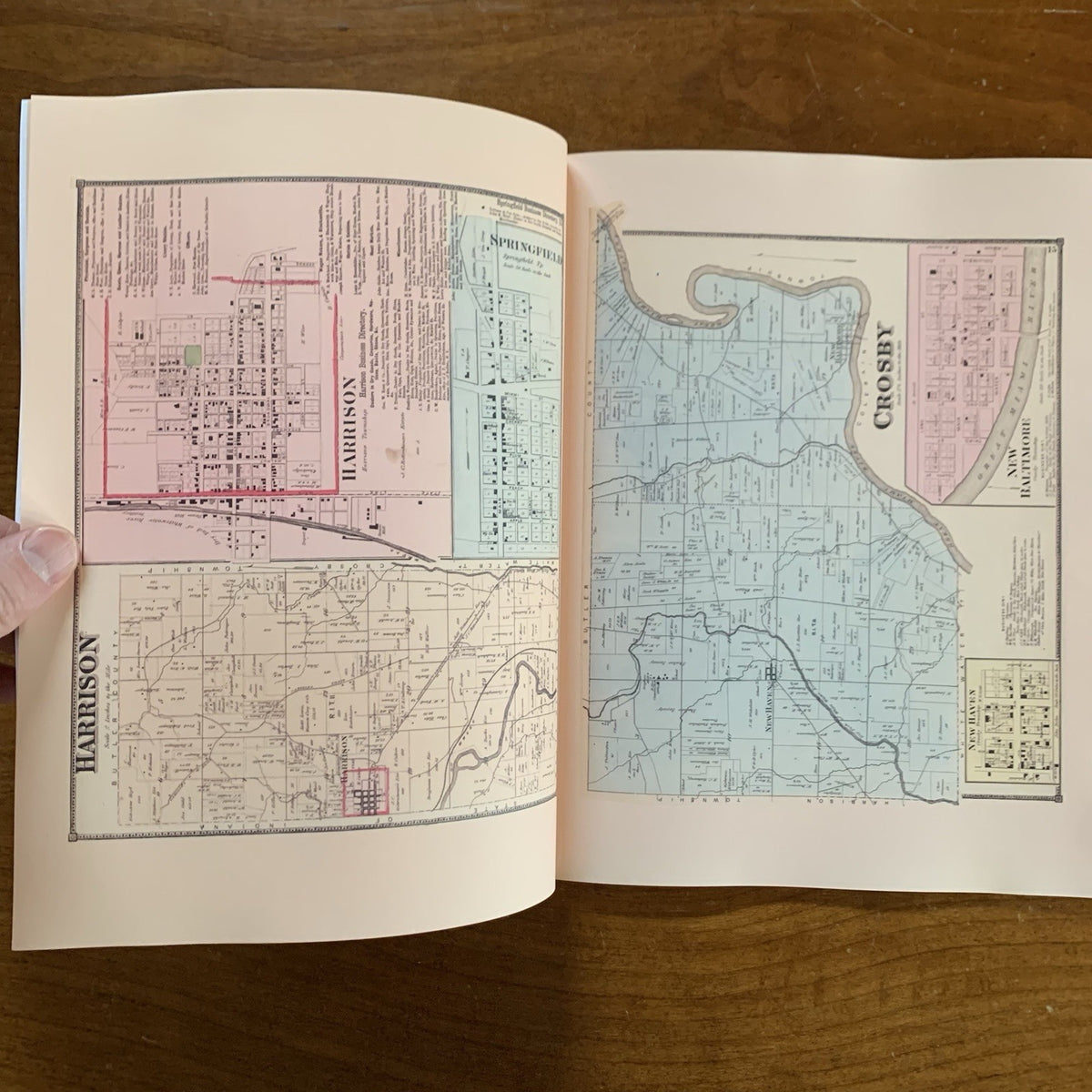 1869 Atlas of Hamilton County, Ohio (Cincinnati)