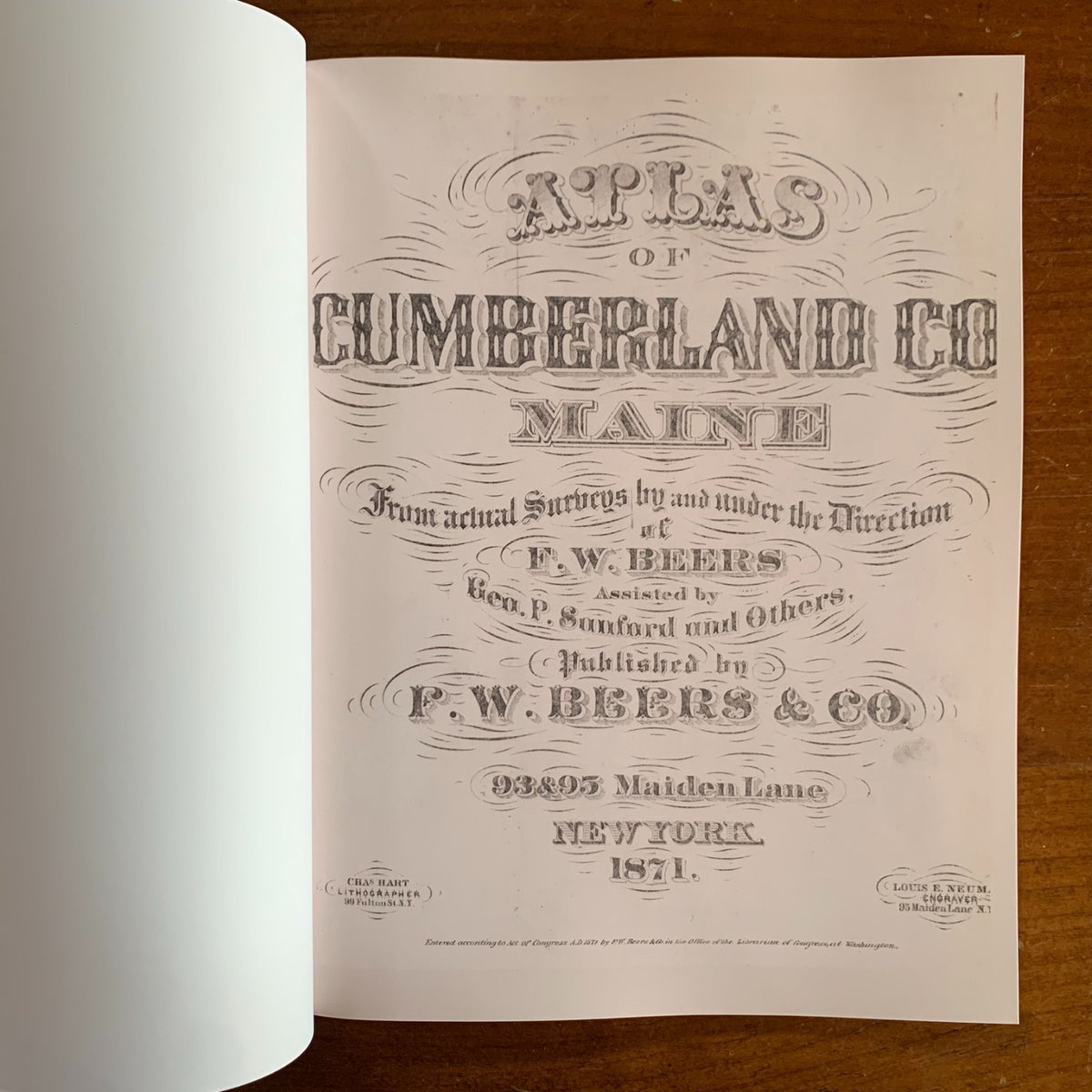1871 Atlas of Cumberland County, Maine
