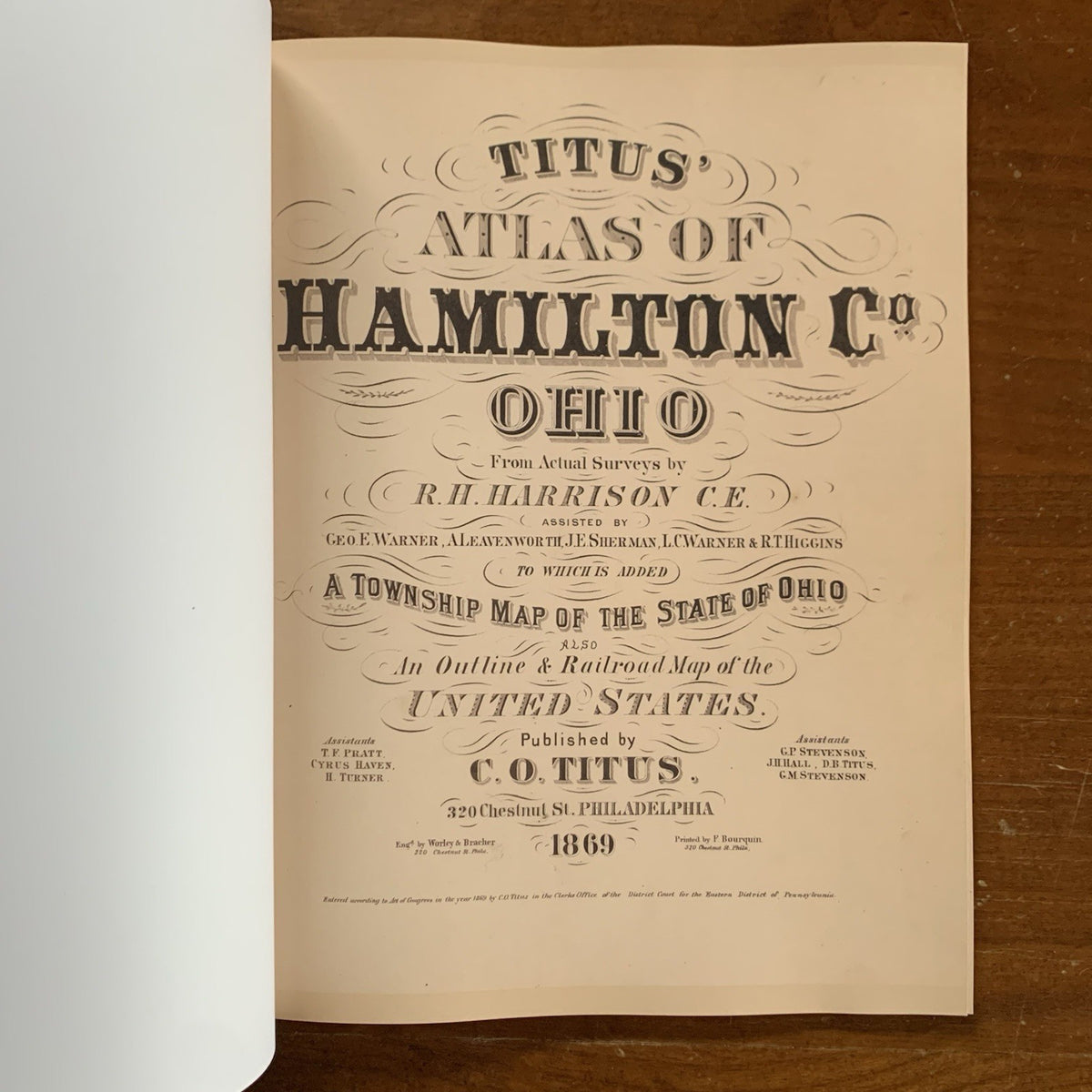 1869 Atlas of Hamilton County, Ohio (Cincinnati)