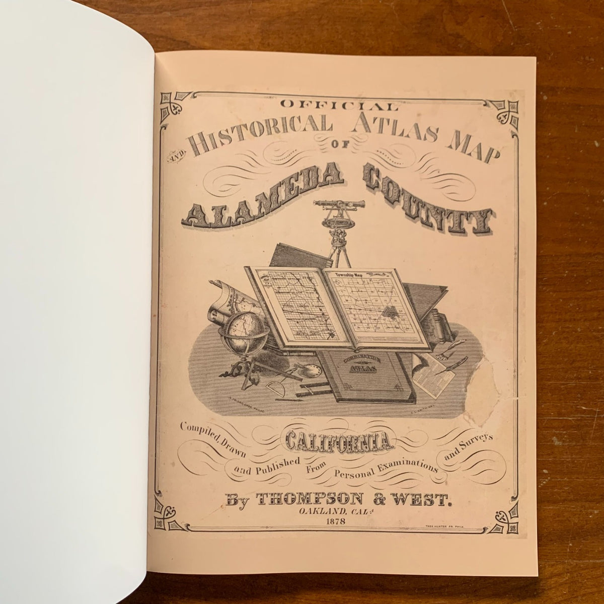 1878 Official and Historical Atlas Map of Alameda County, California