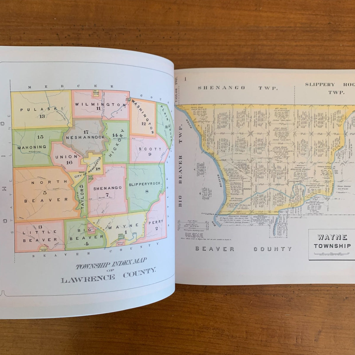 1909 Warrantee Atlas of Lawrence County, Pennsylvania