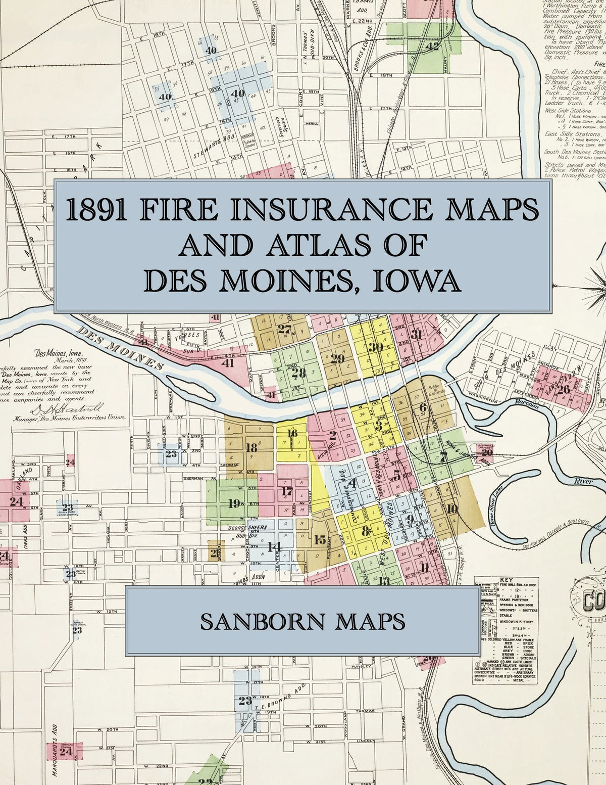 1891 Fire Insurance Maps and Atlas of Des Moines, Iowa