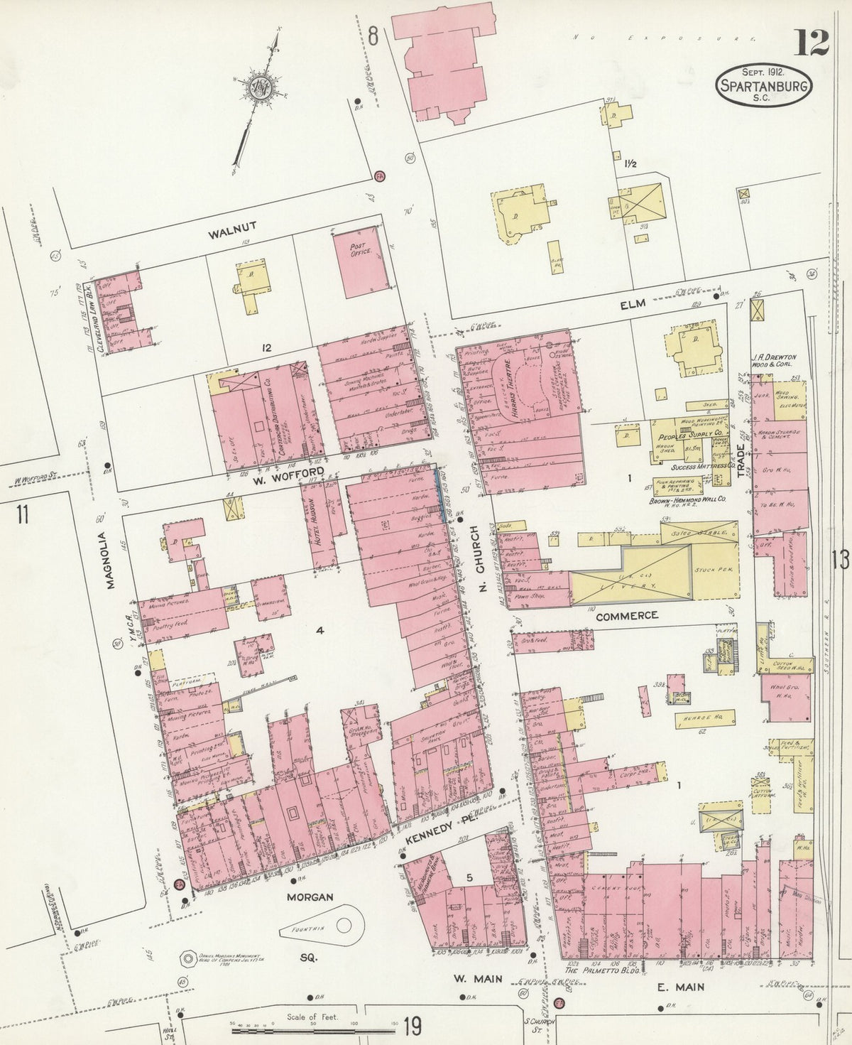 1912 Fire Insurance Maps and Atlas of Spartanburg, South Carolina
