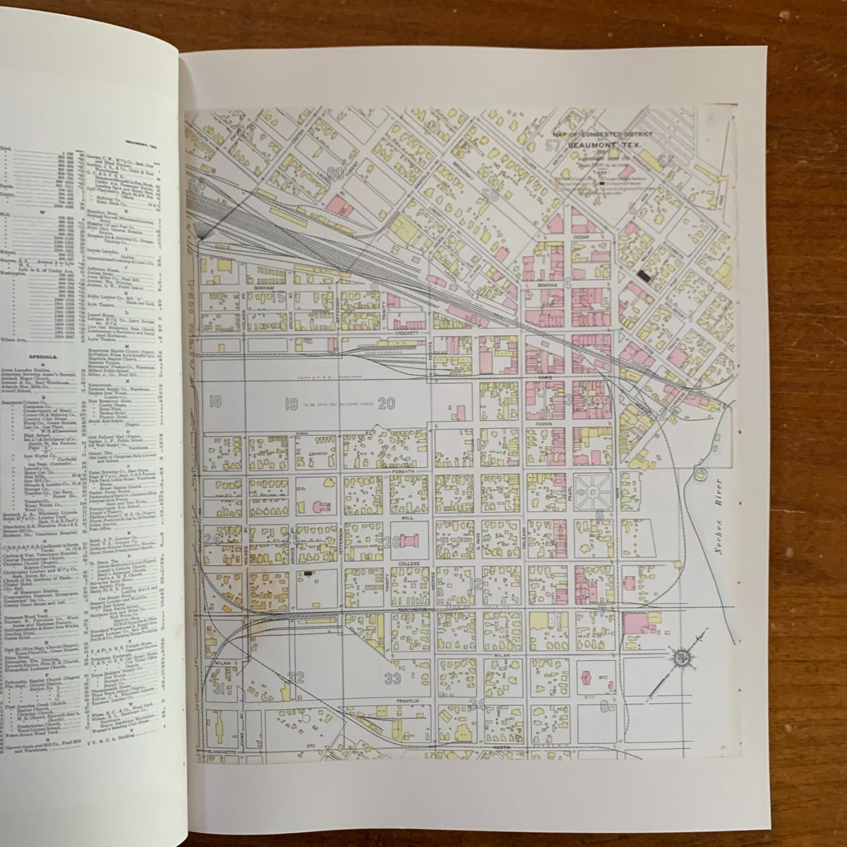 1911 Beaumont, Texas Sanborn Fire Insurance Maps and Atlas