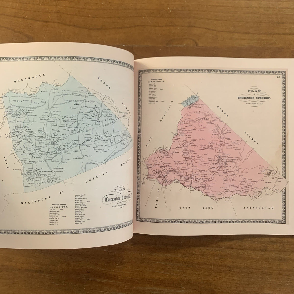 1864 Bridgens' Atlas of Lancaster Pennsylvania