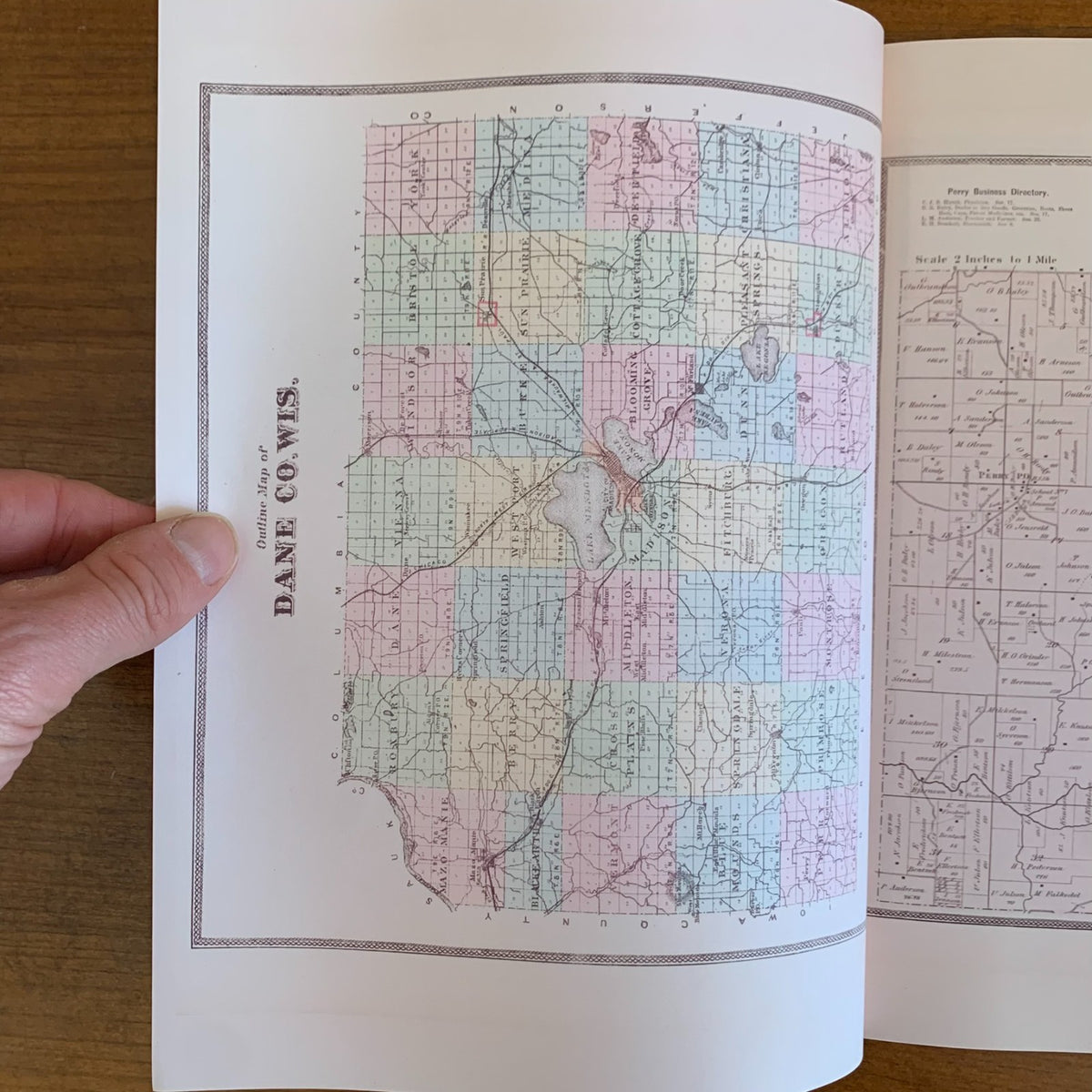 1873 Atlas of Dane County, Wisconsin