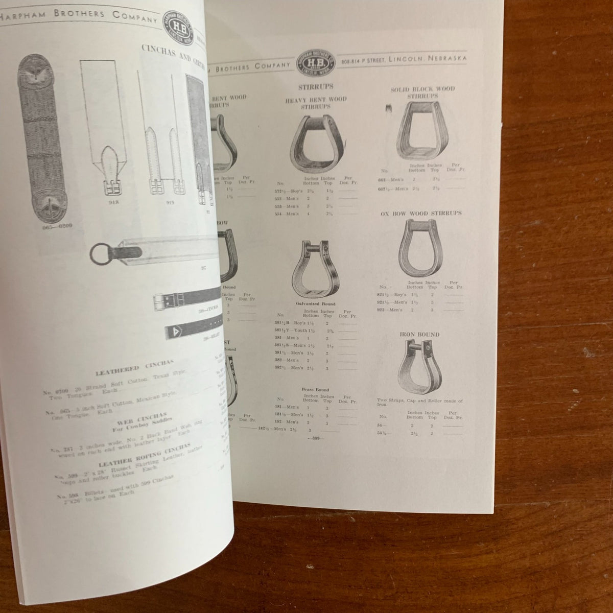 Harpham Brothers Company Catalog No. 36 Saddlery Accessories