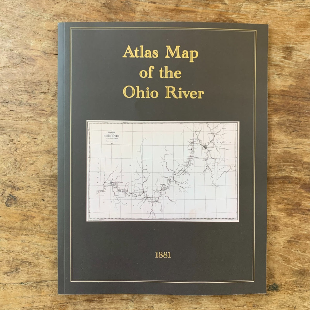 1881 Atlas Map of the Ohio River from Pittsburgh to Cairo, Illinois