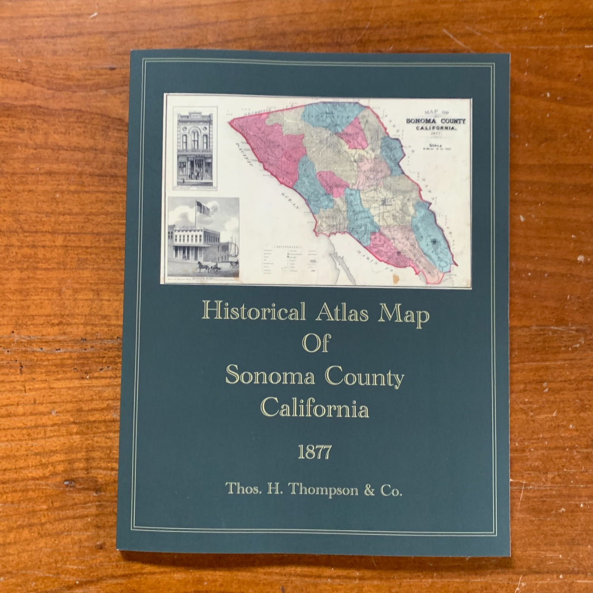 1877 Historical Atlas Map of Sonoma County, California