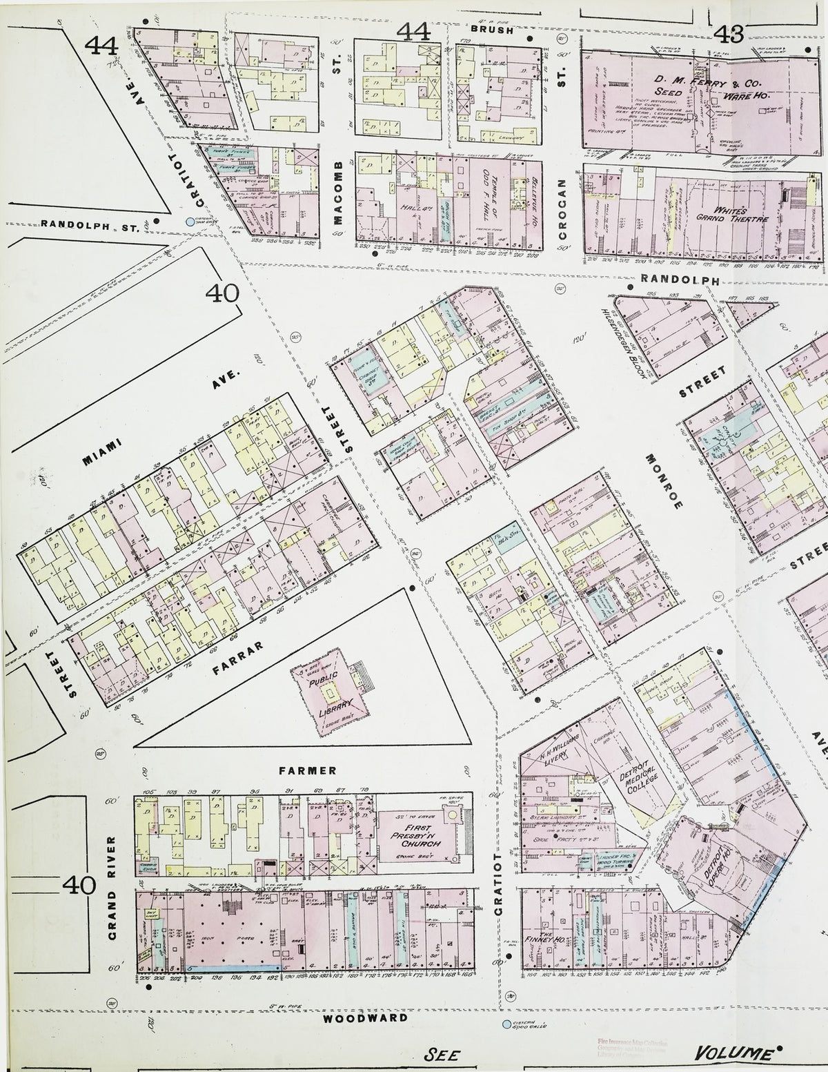 1884 Fire Insurance Maps and Atlas of Detroit, Michigan, Volume 2