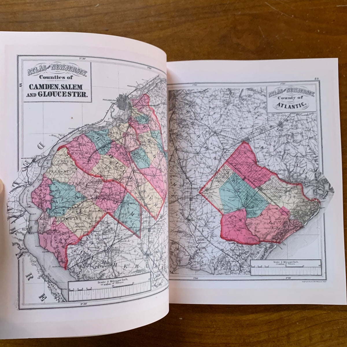 1873 Combined Atlas Of The State Of New Jersey and the County Hudson
