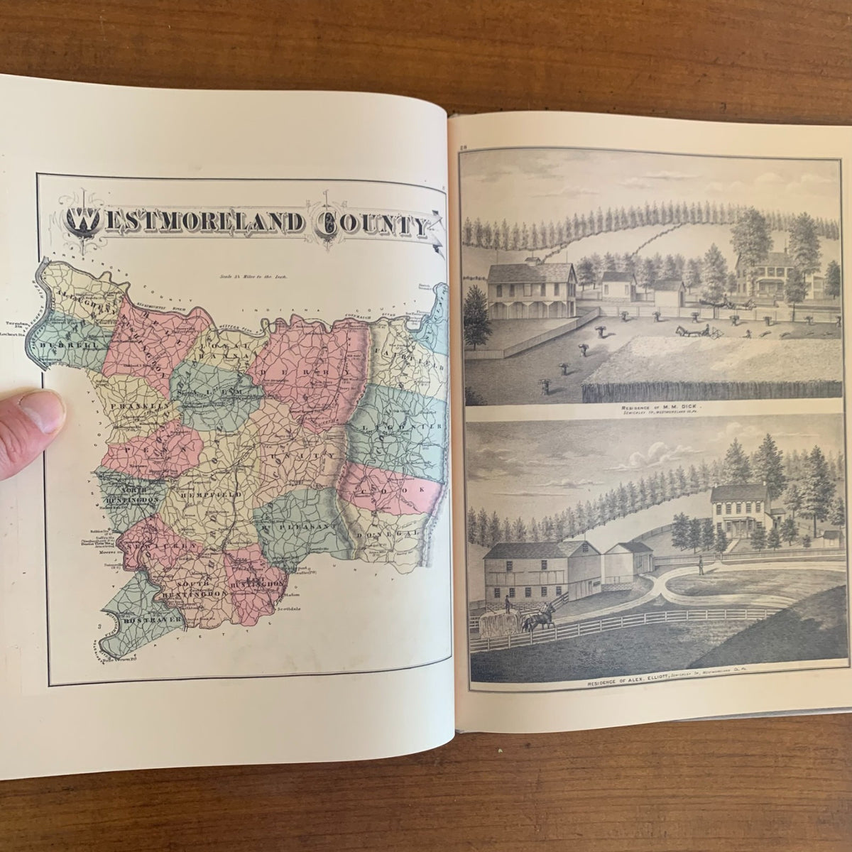 1876 New Illustrated Atlas of Westmoreland County, Pennsylvania
