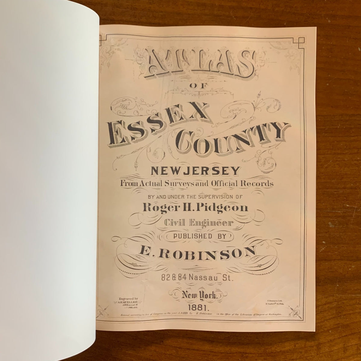 1881 Atlas of Essex County, New Jersey