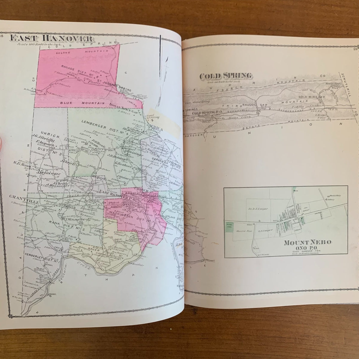 1875 County Atlas of Lebanon, Pennsylvania