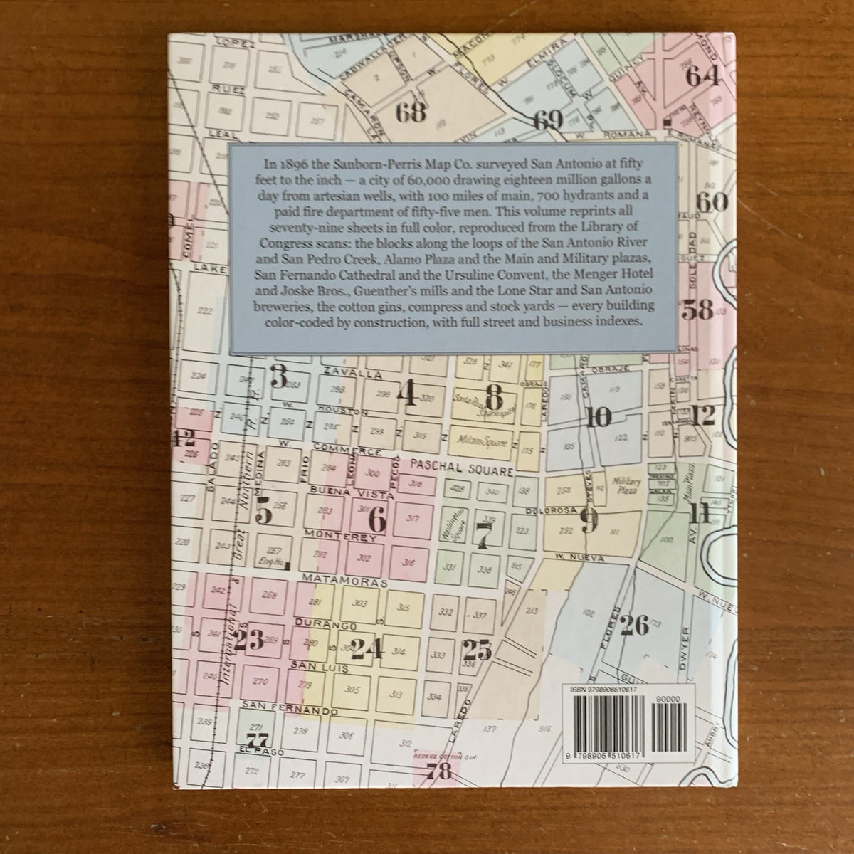 1896 San Antonio, Texas Sanborn Fire Insurance Maps and Atlas