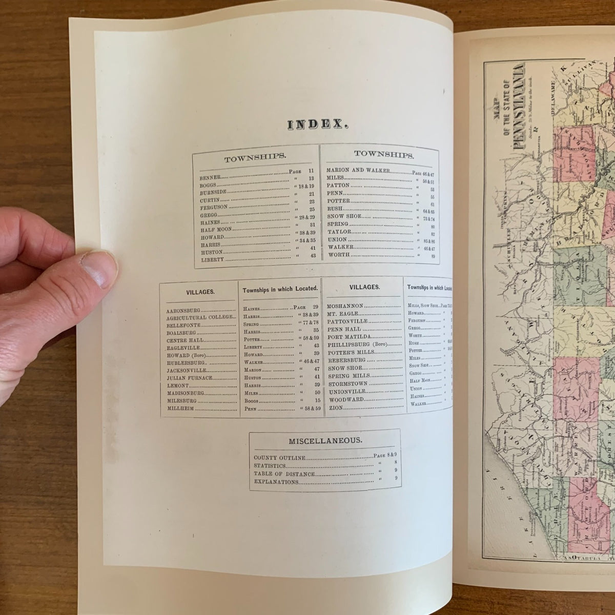 1874 Atlas of Centre County, Pennsylvania
