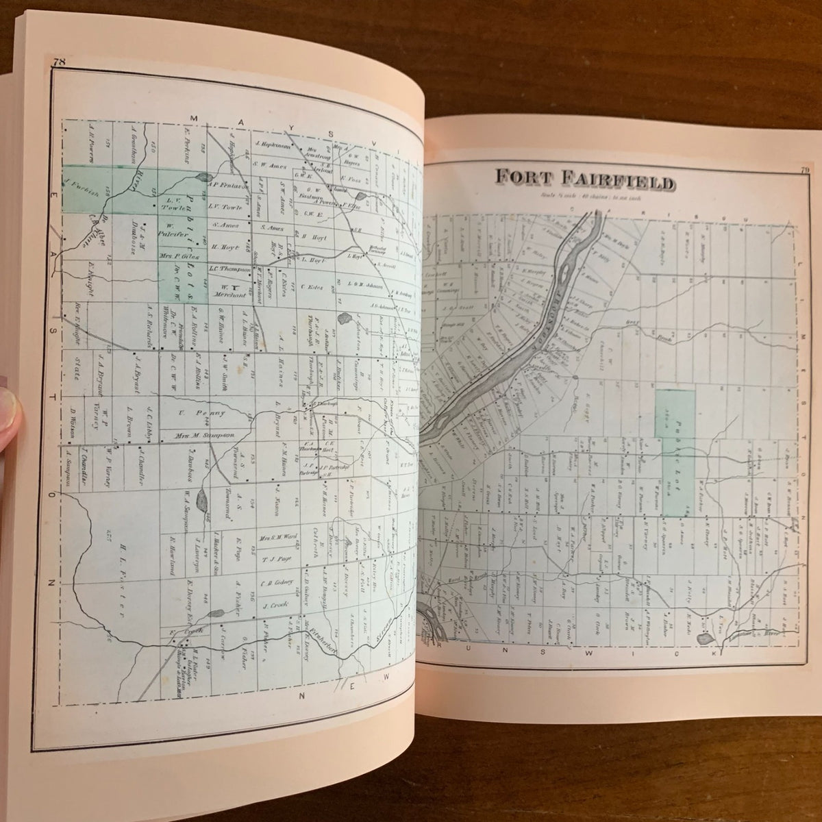 1877 Atlas Of Aroostook County Maine