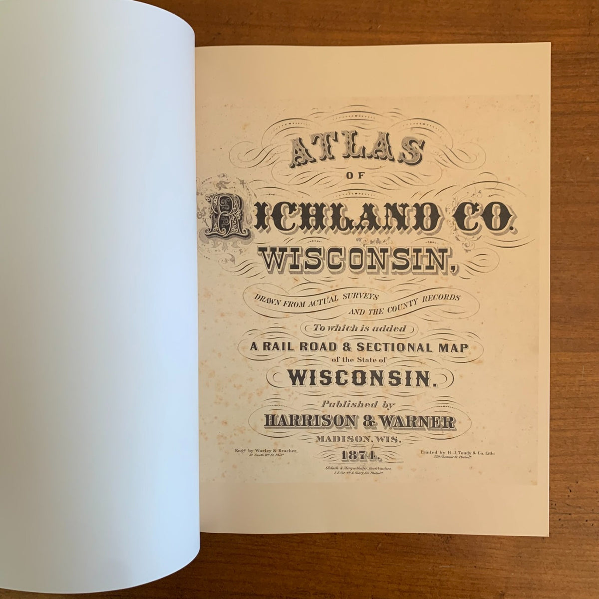 1874 Atlas of Richland County, Wisconsin