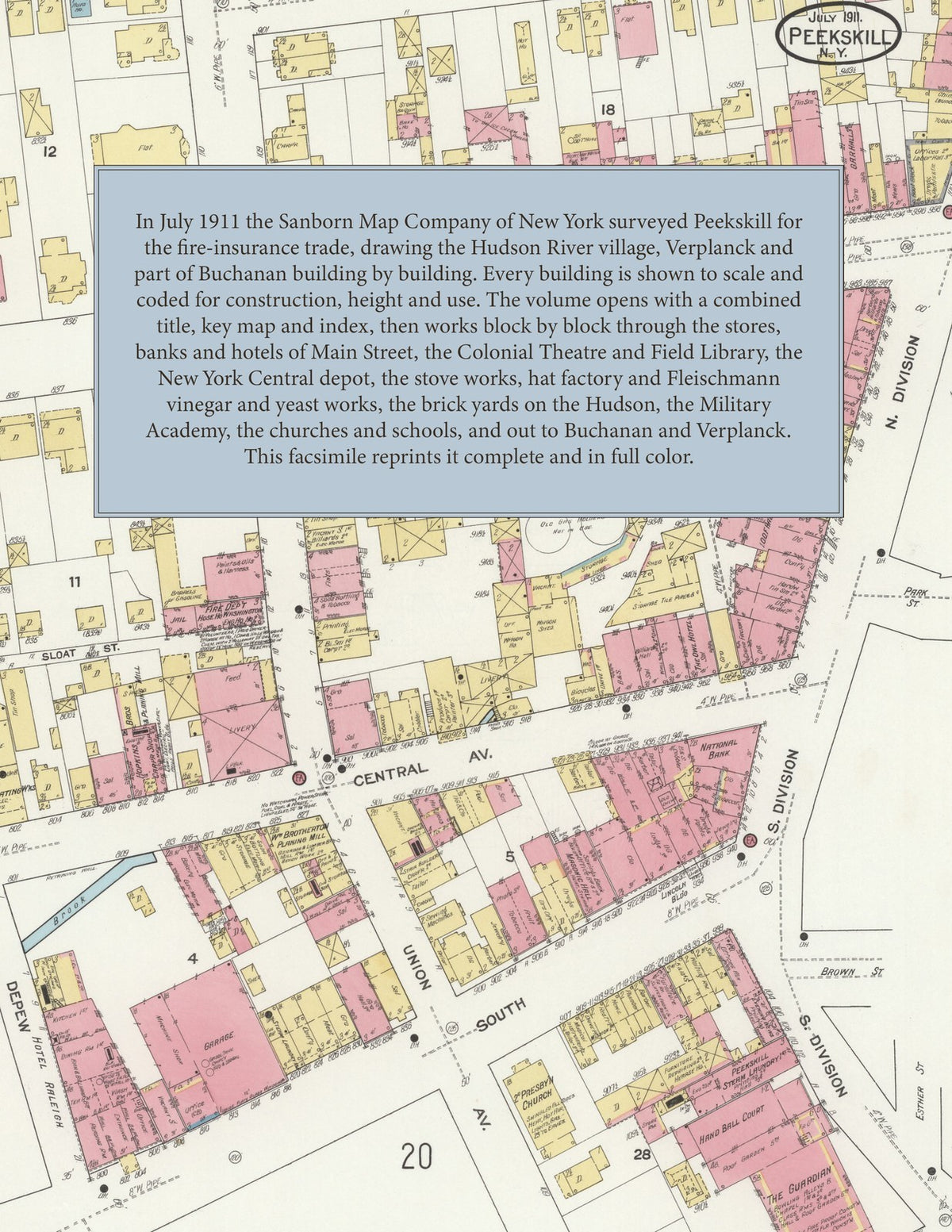 1911 Fire Insurance Maps and Atlas of Peekskill, Verplanck & Buchanan, New York