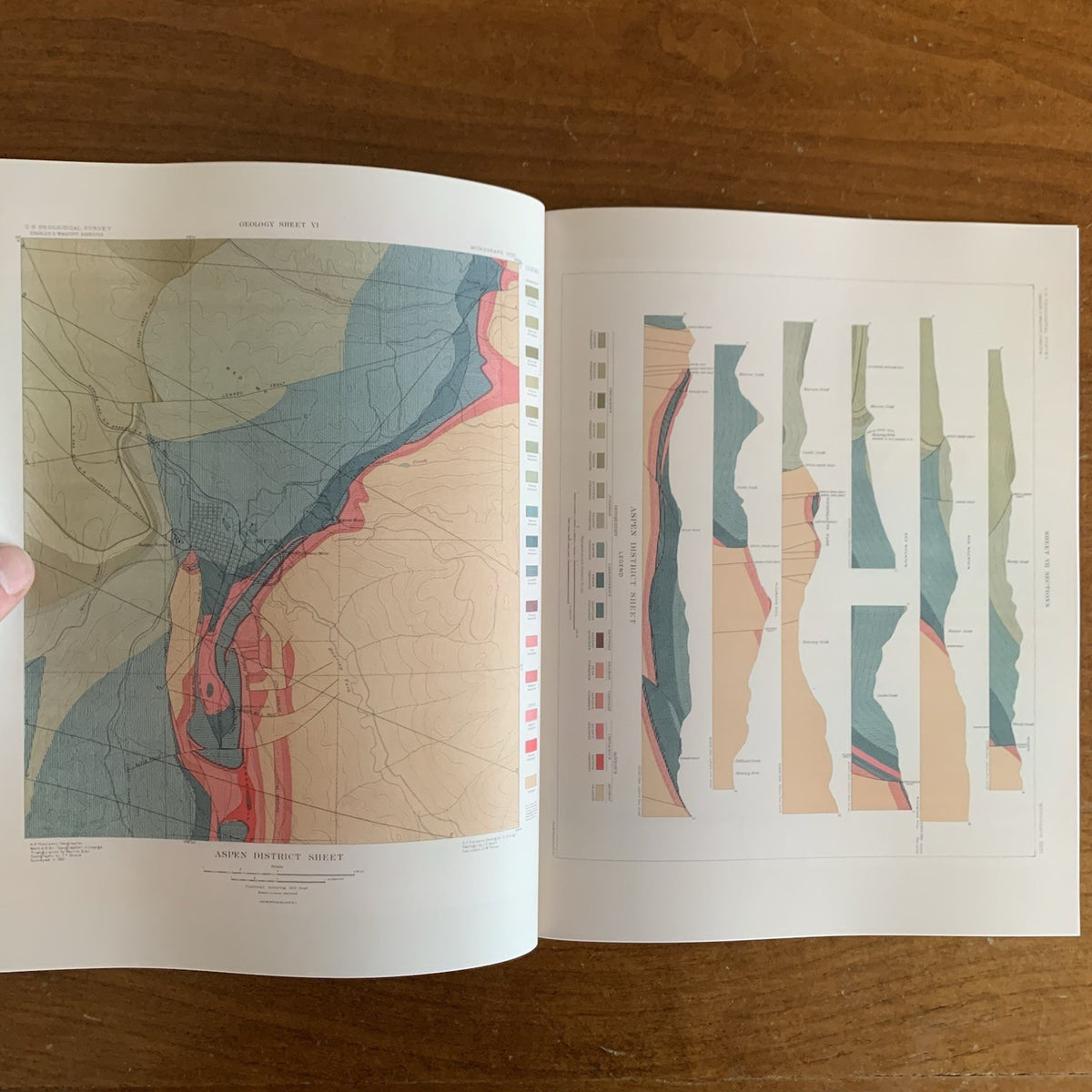 1898 Atlas of the Geology of the Aspen District, Colorado