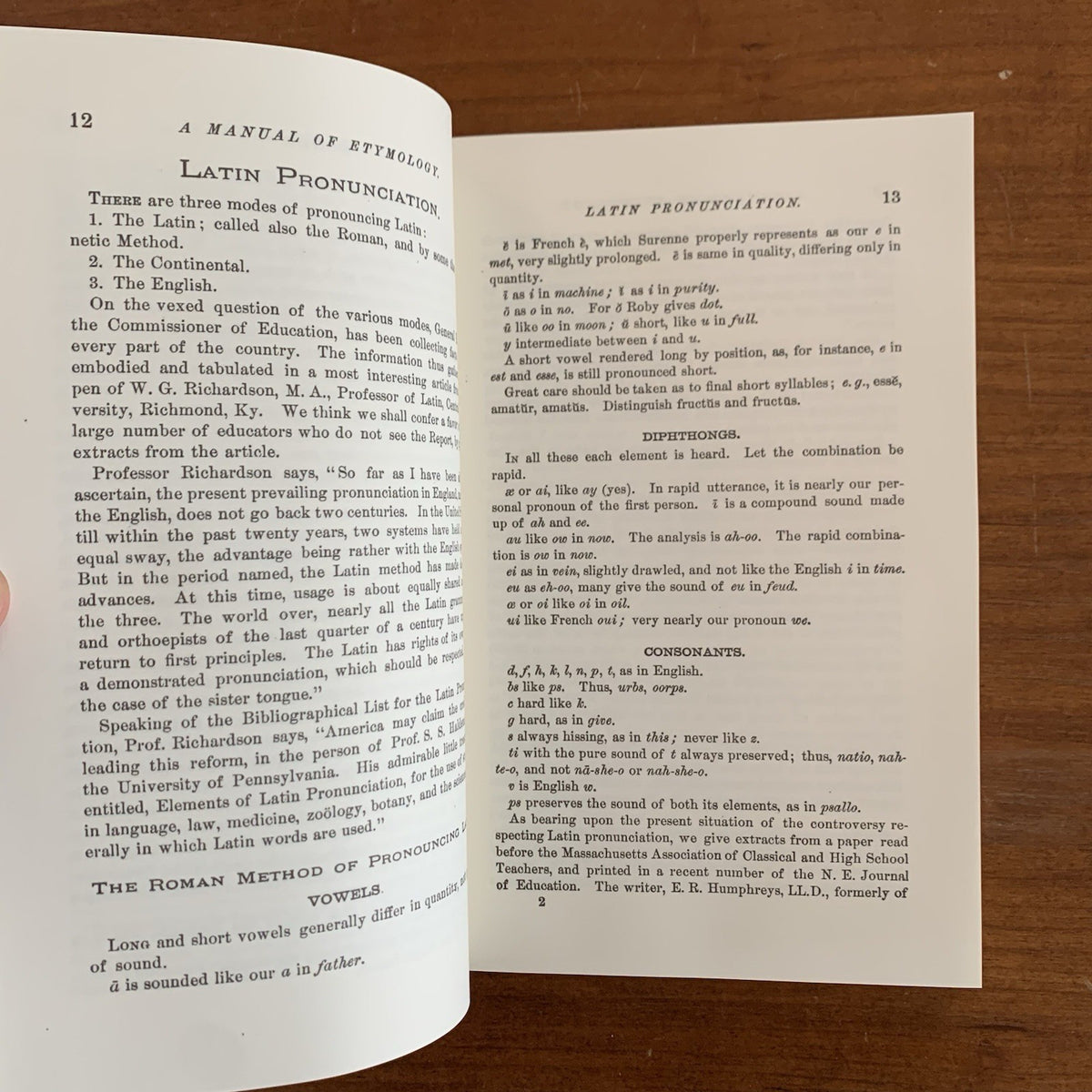 1879 A Manual of Etymology Containing Latin and Greek Derivatives Webb