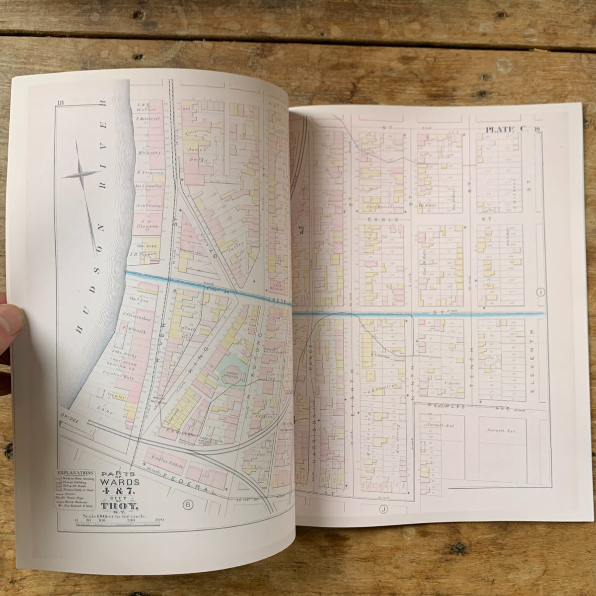 1881 City Atlas of Troy, New York