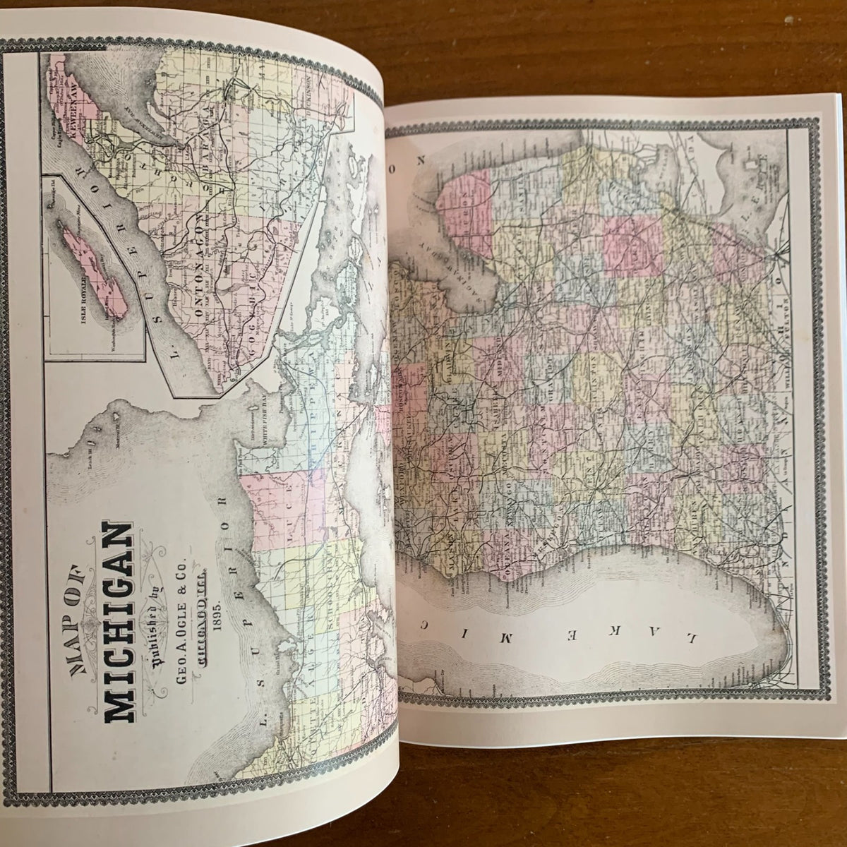 1895 Standard Atlas and Plat Book of Livingston County, Michigan