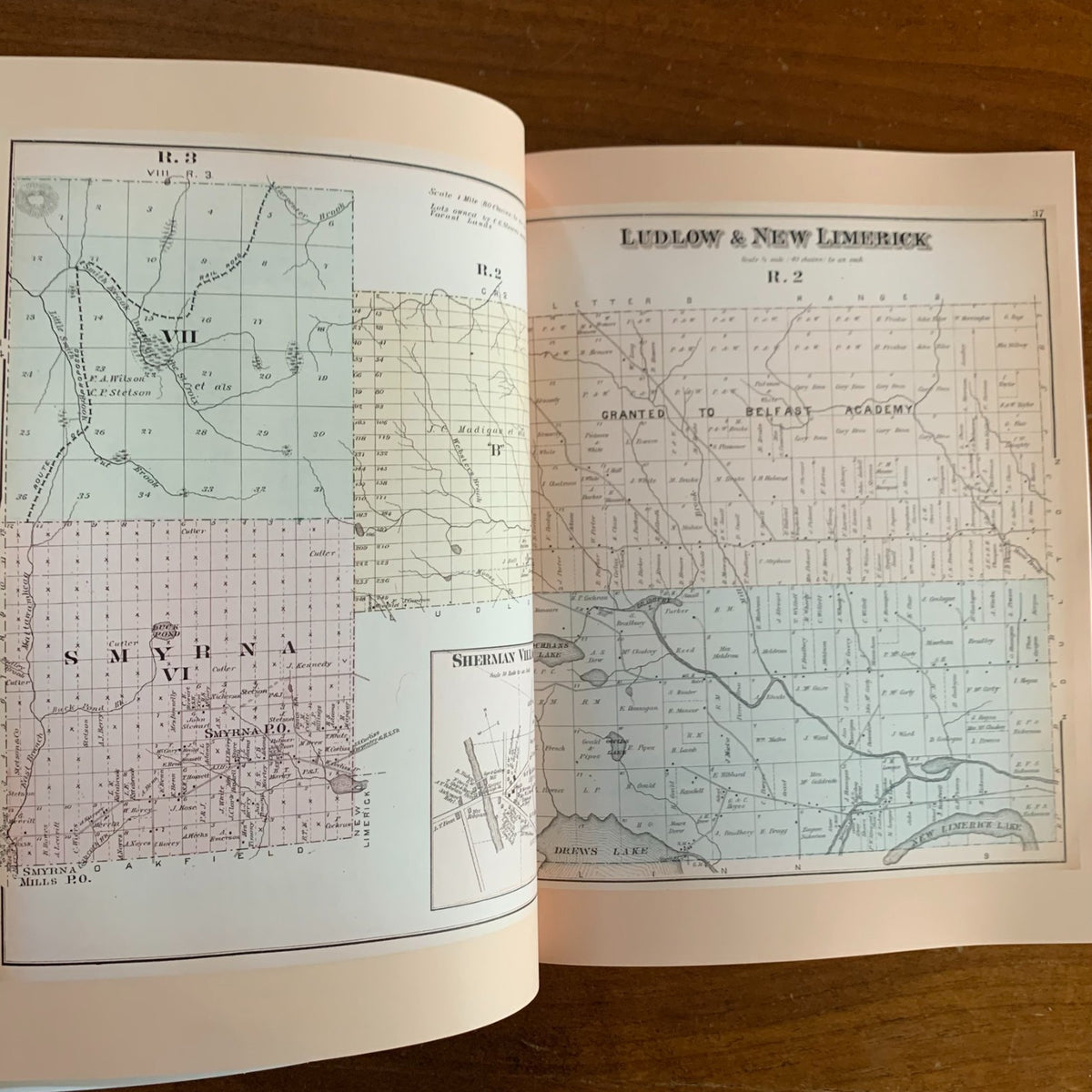1877 Atlas Of Aroostook County Maine